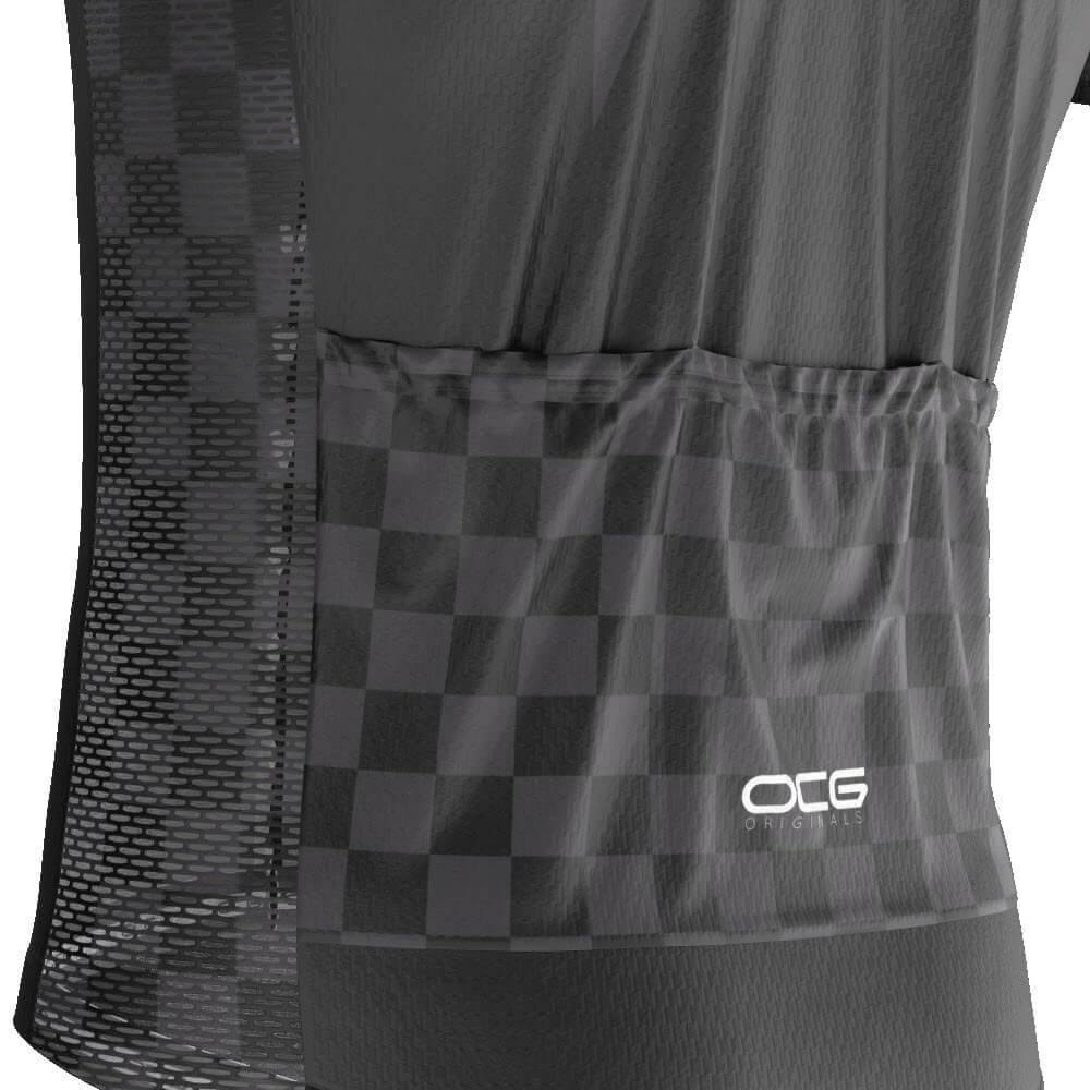 Men's Checkered Lighting 2 Piece Cycling Kit