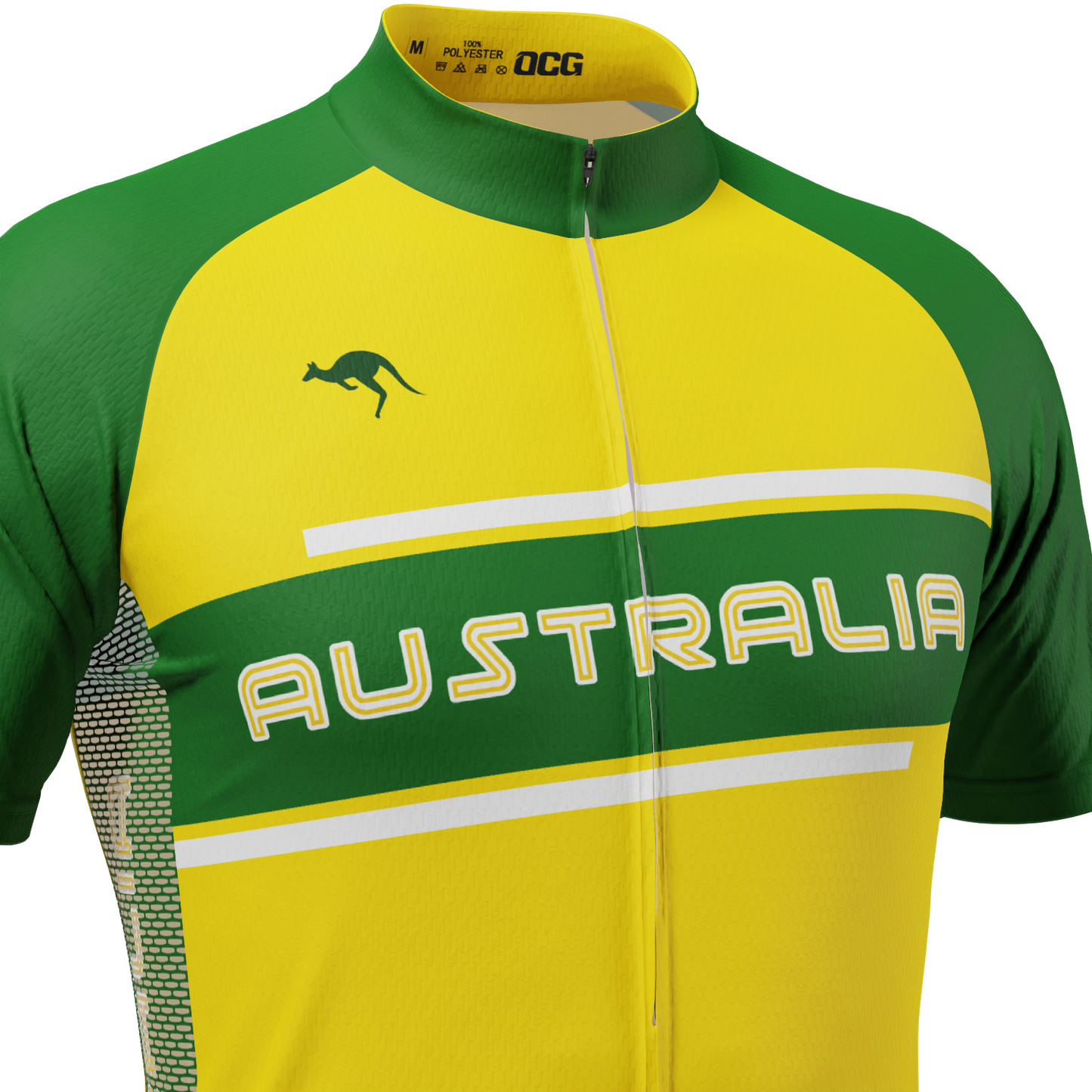 Men's Australia Boxing Kangaroo Short Sleeve Cycling Jersey