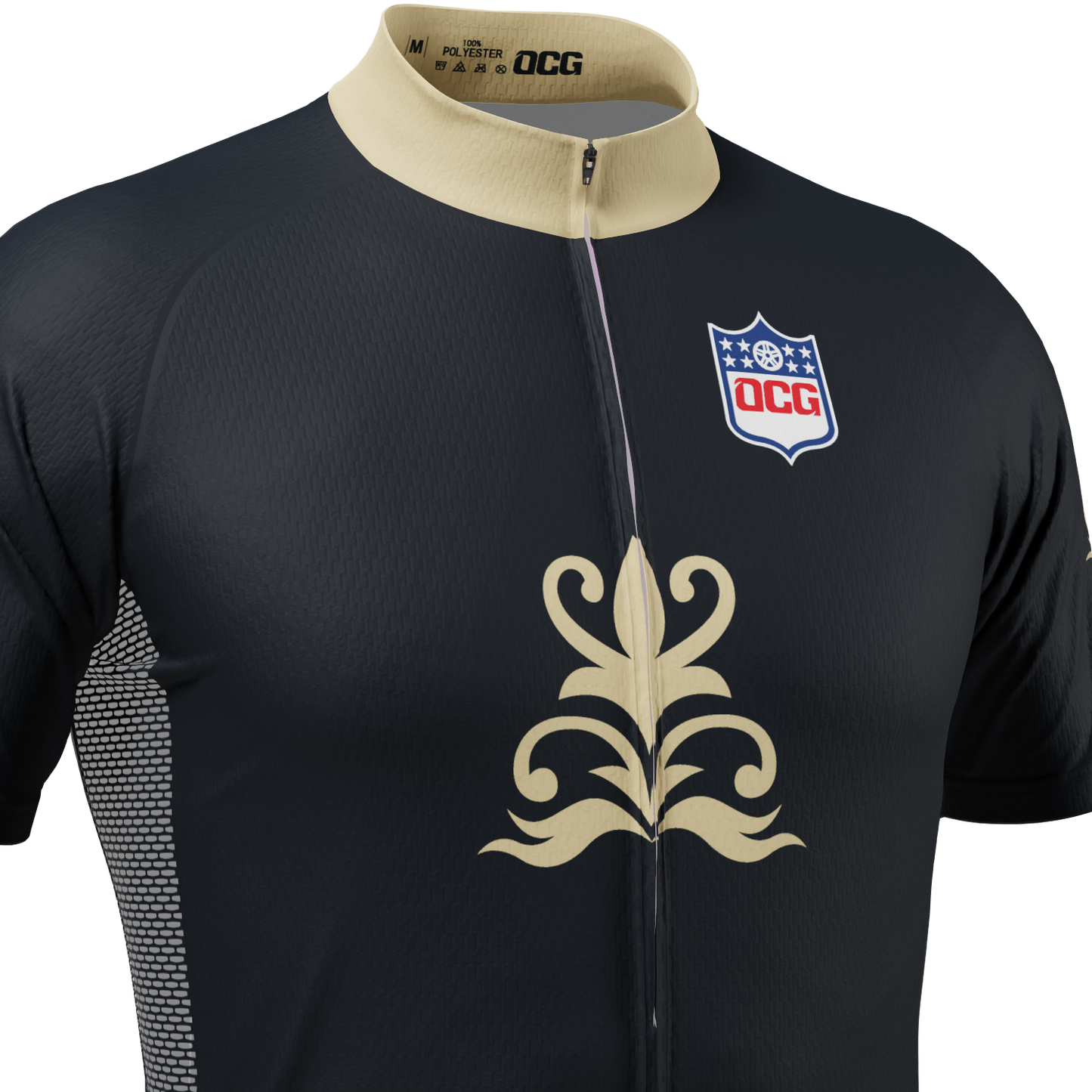 Men's New Orleans Football Short Sleeve Cycling Jersey