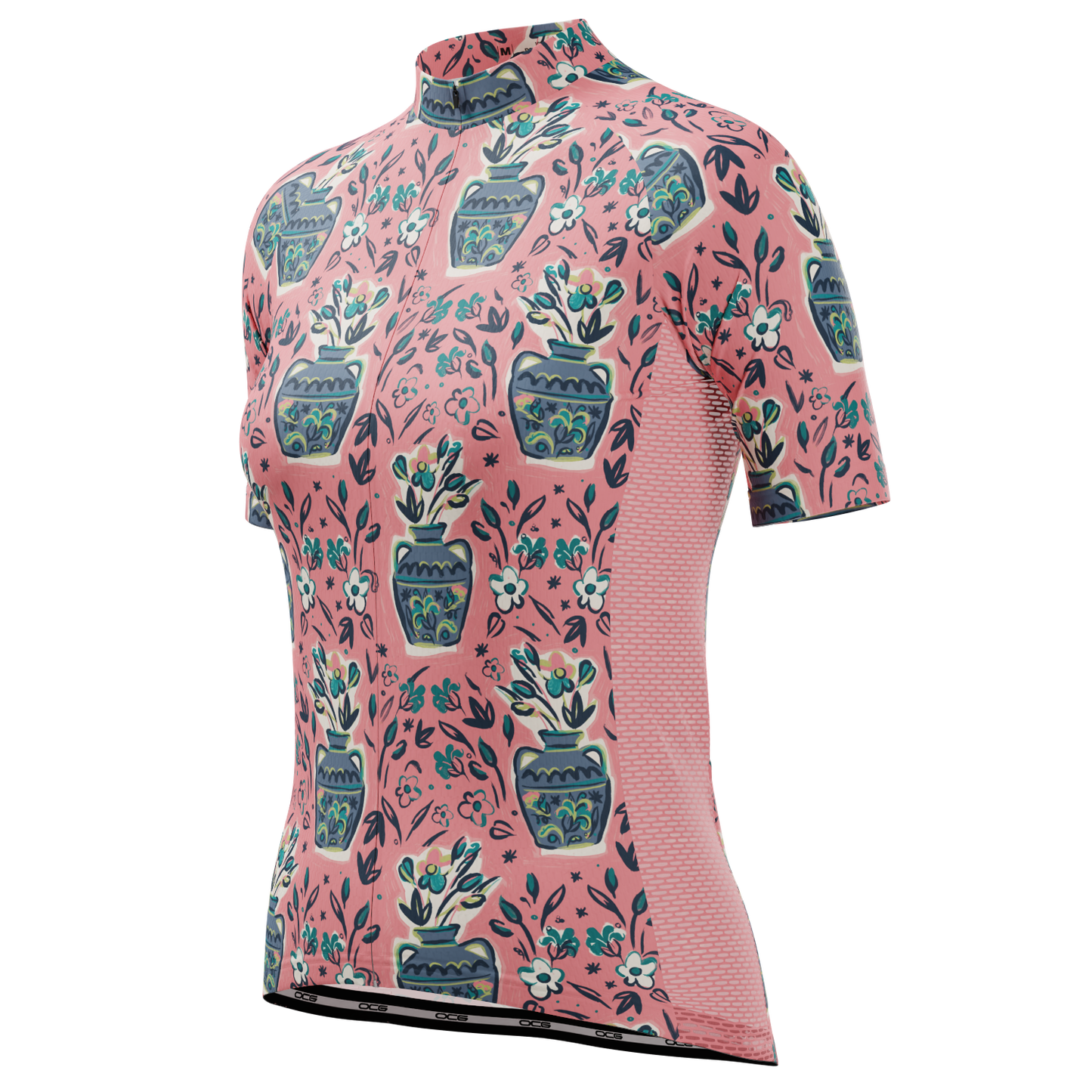 Women's Vases & Flowers Short Sleeve Cycling Jersey