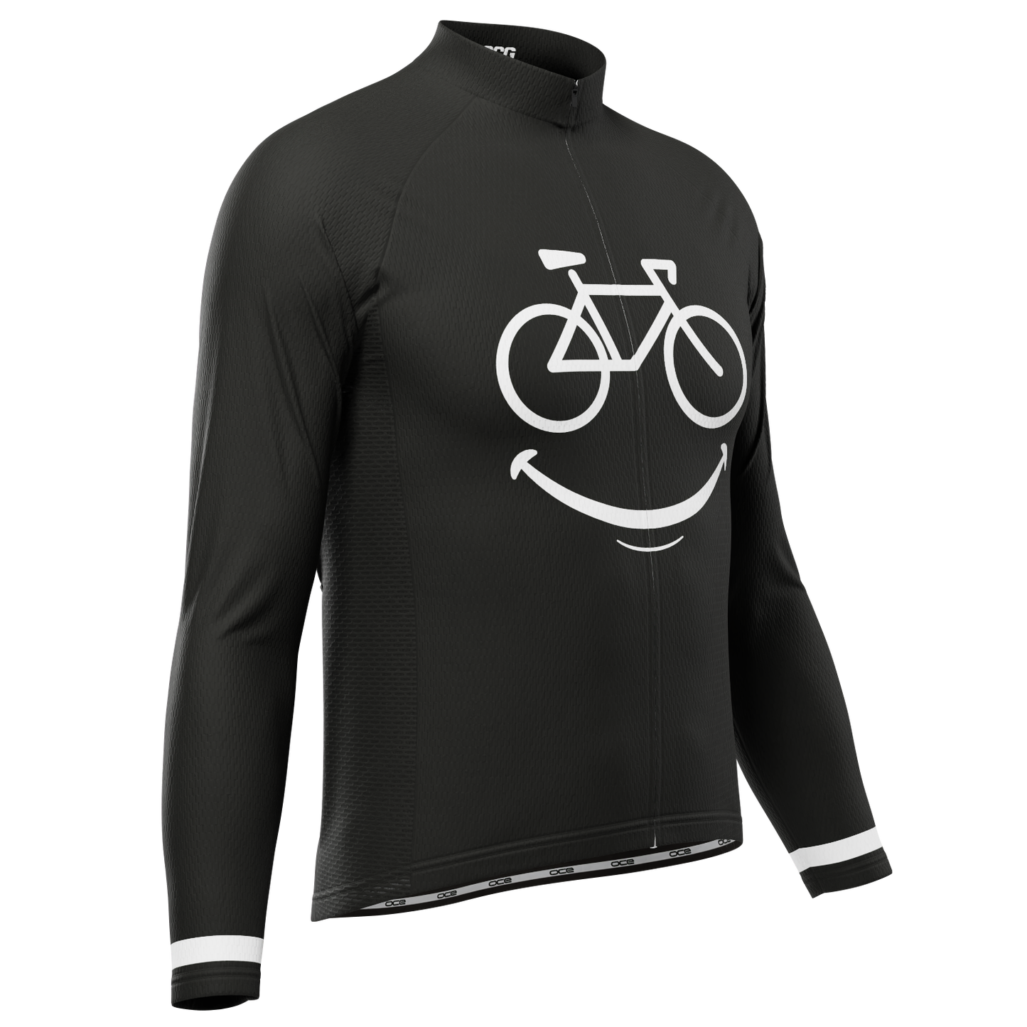 Men's Smiling Bike Long Sleeve Cycling Jersey