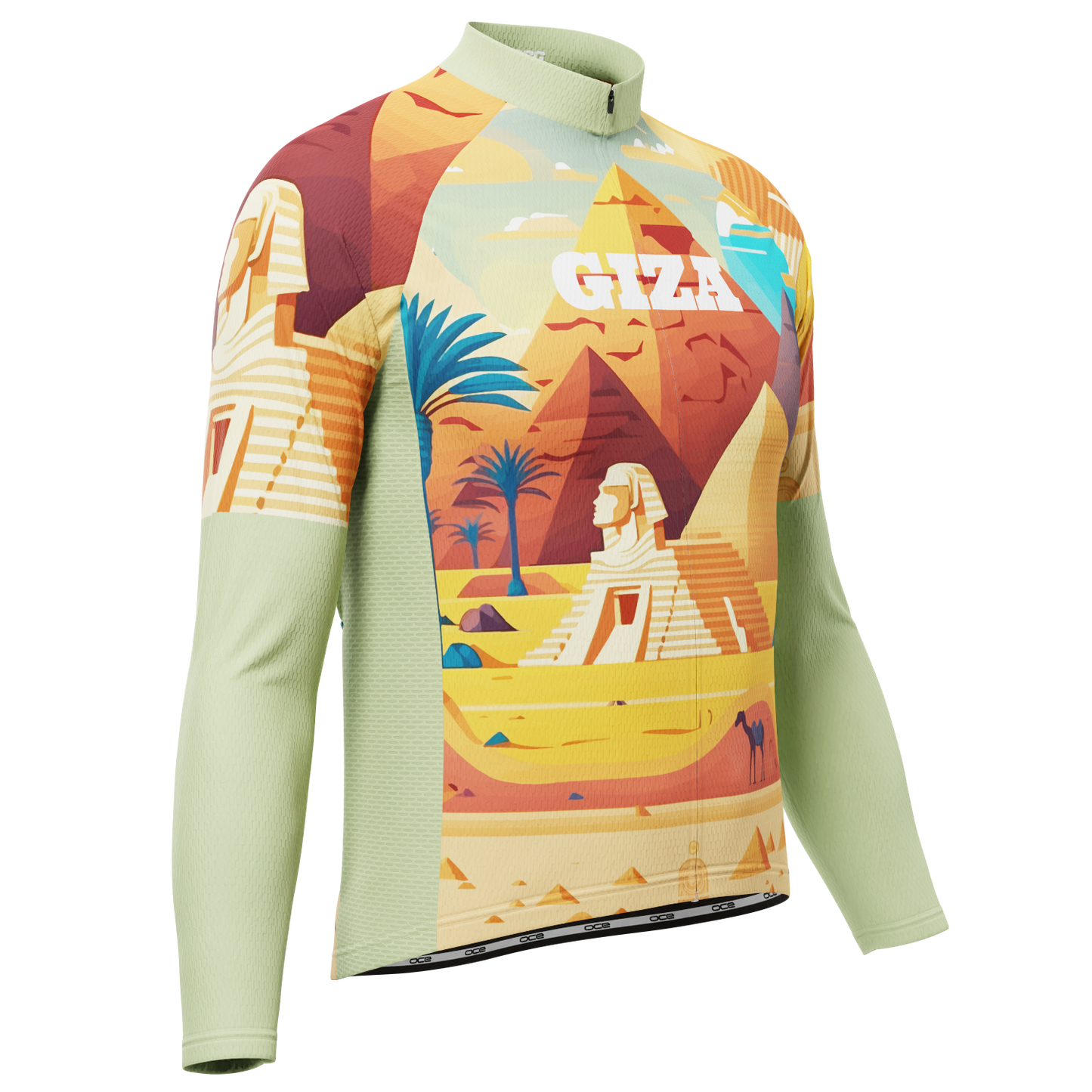 Men's Around The World - Giza Long Sleeve Cycling Jersey