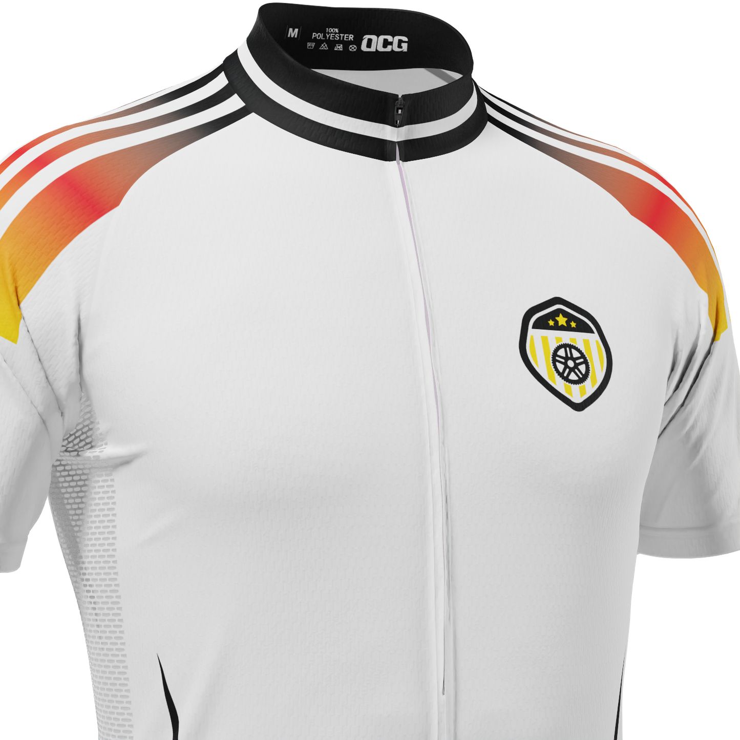 Men's Germany Soccer Short Sleeve Cycling Jersey