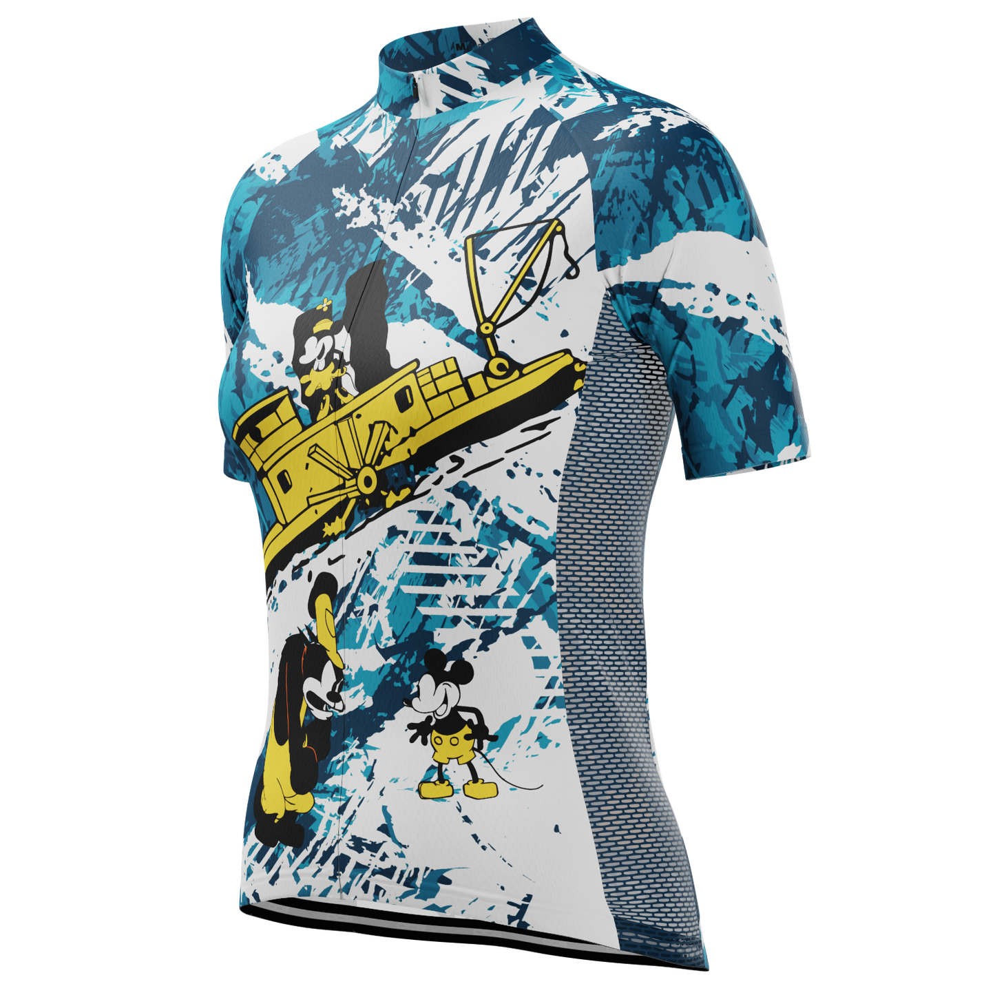 Women's Steamboat Willie in The Sea Short Sleeve Cycling Jersey