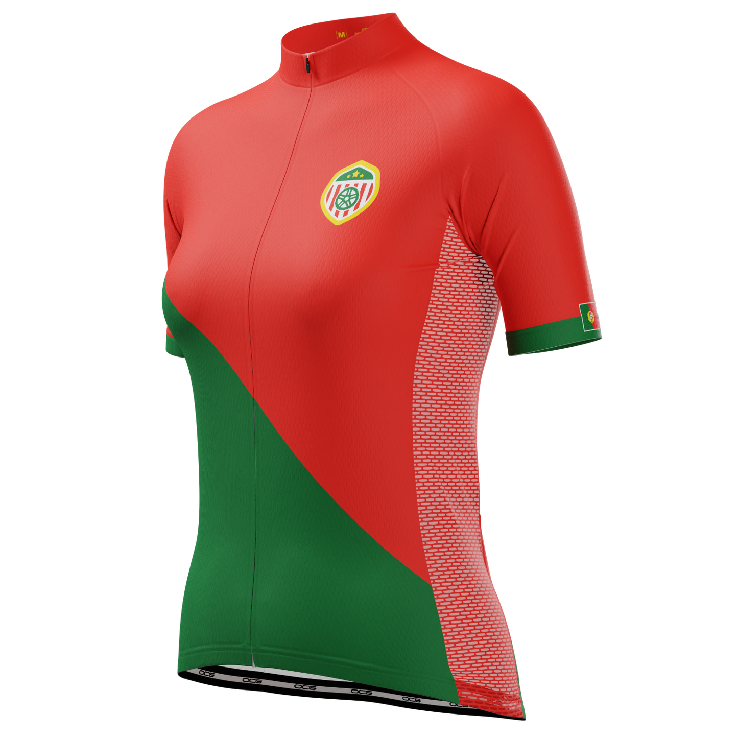 Women's Portugal Soccer Short Sleeve Cycling Jersey