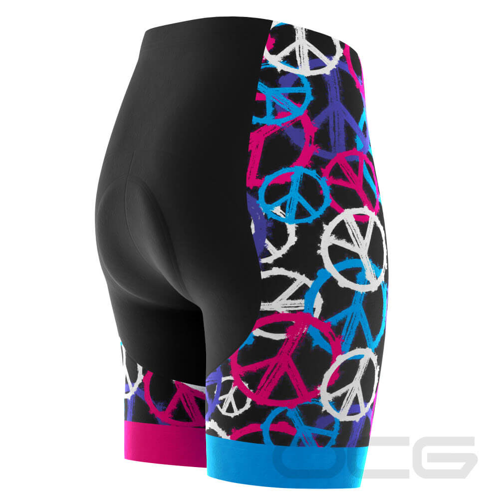 Women's Peace and Love Gel Padded Cycling Shorts
