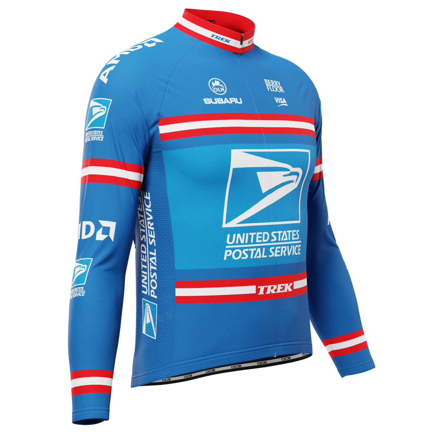Men's Retro US Postal Long Sleeve Cycling Jersey