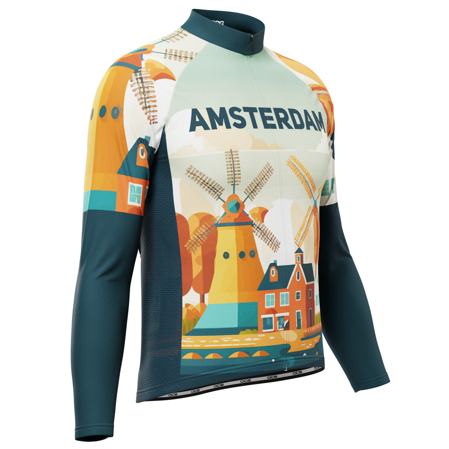 Men's Around The World - Amsterdam Long Sleeve Cycling Jersey