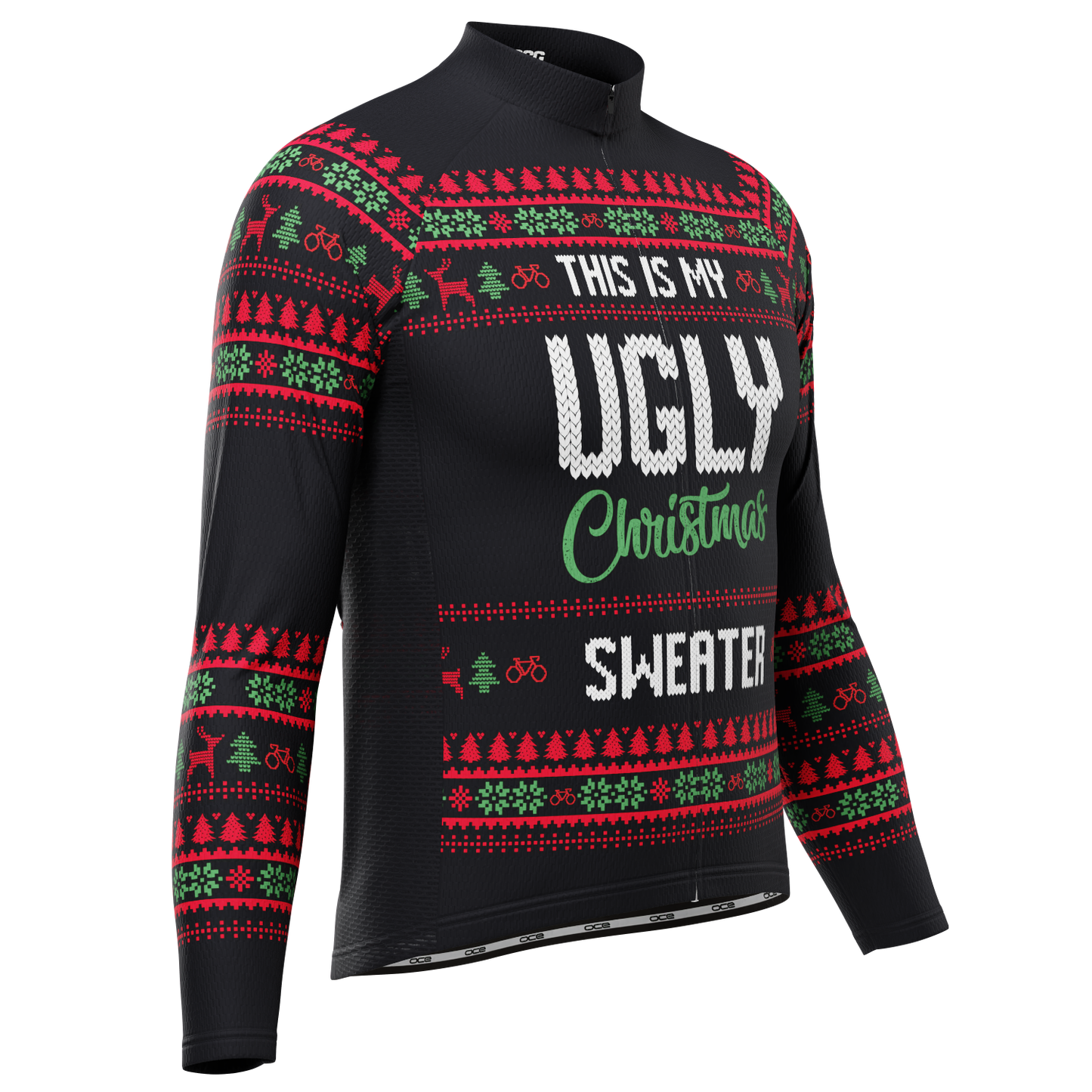 Men's This is my Ugly Christmas Sweater Long Sleeve Cycling Jersey