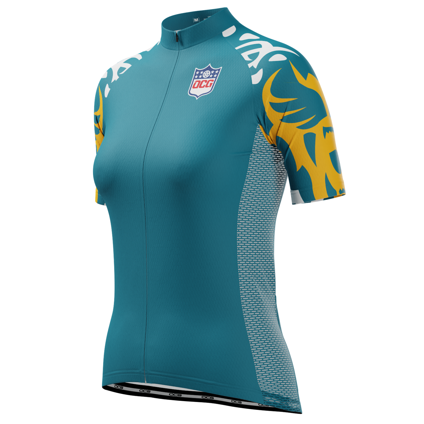 Women's Jacksonville Football Short Sleeve Cycling Jersey
