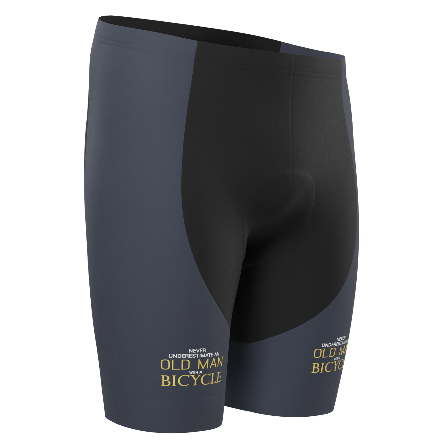 Men's Never Underestimate an Old Man Gel Padded Cycling Shorts