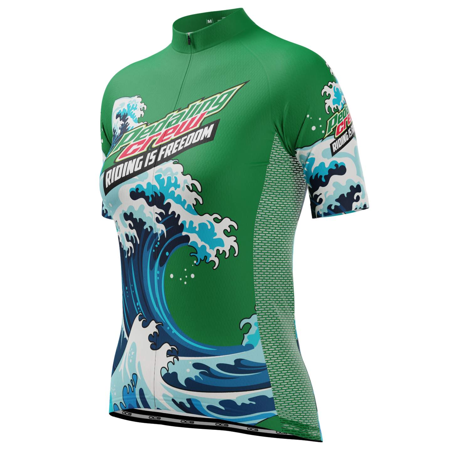 Women's Pedaling Crew - Riding Is Freedom Short Sleeve Cycling Jersey