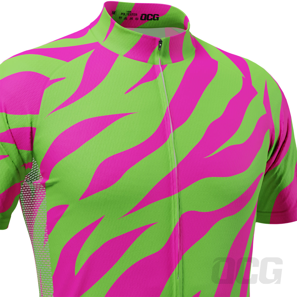 Men's Echo Pulse Tiger Print Short Sleeve Cycling Jersey