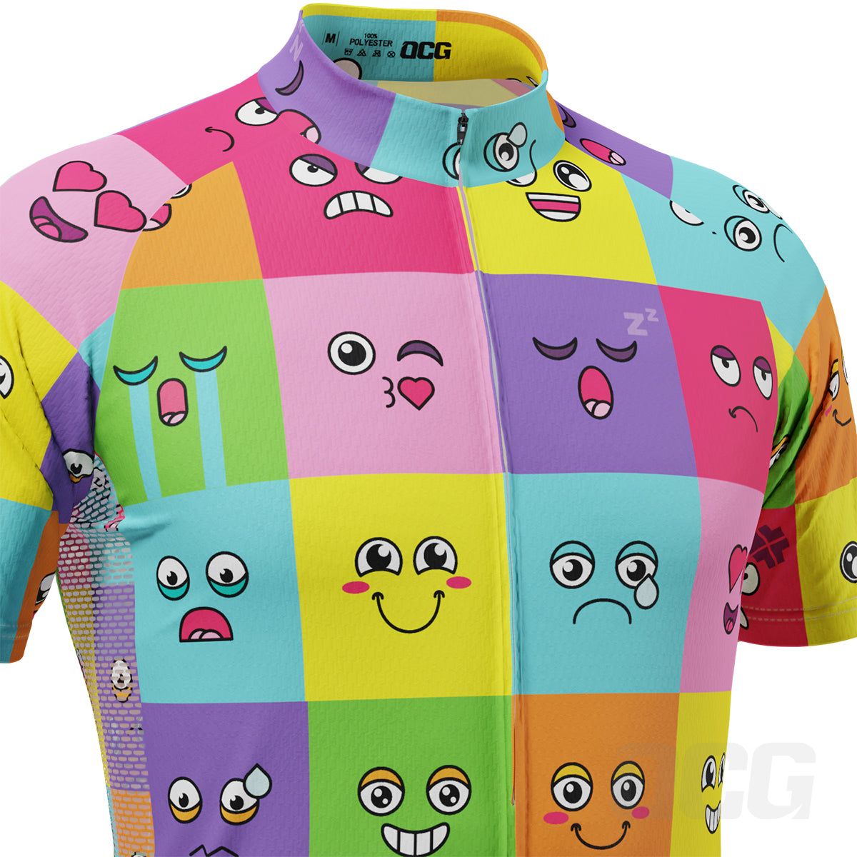 Men's Emoji Fever Short Sleeve Cycling Jersey