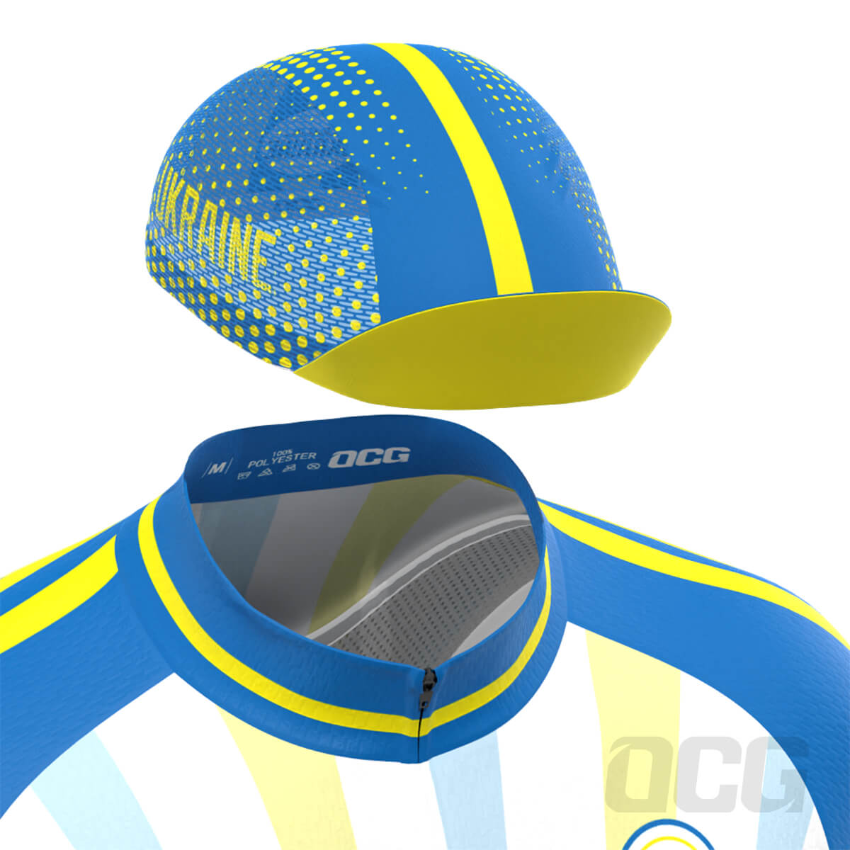 Men's World Countries Team Ukraine Icon 4 Piece Cycling Kit
