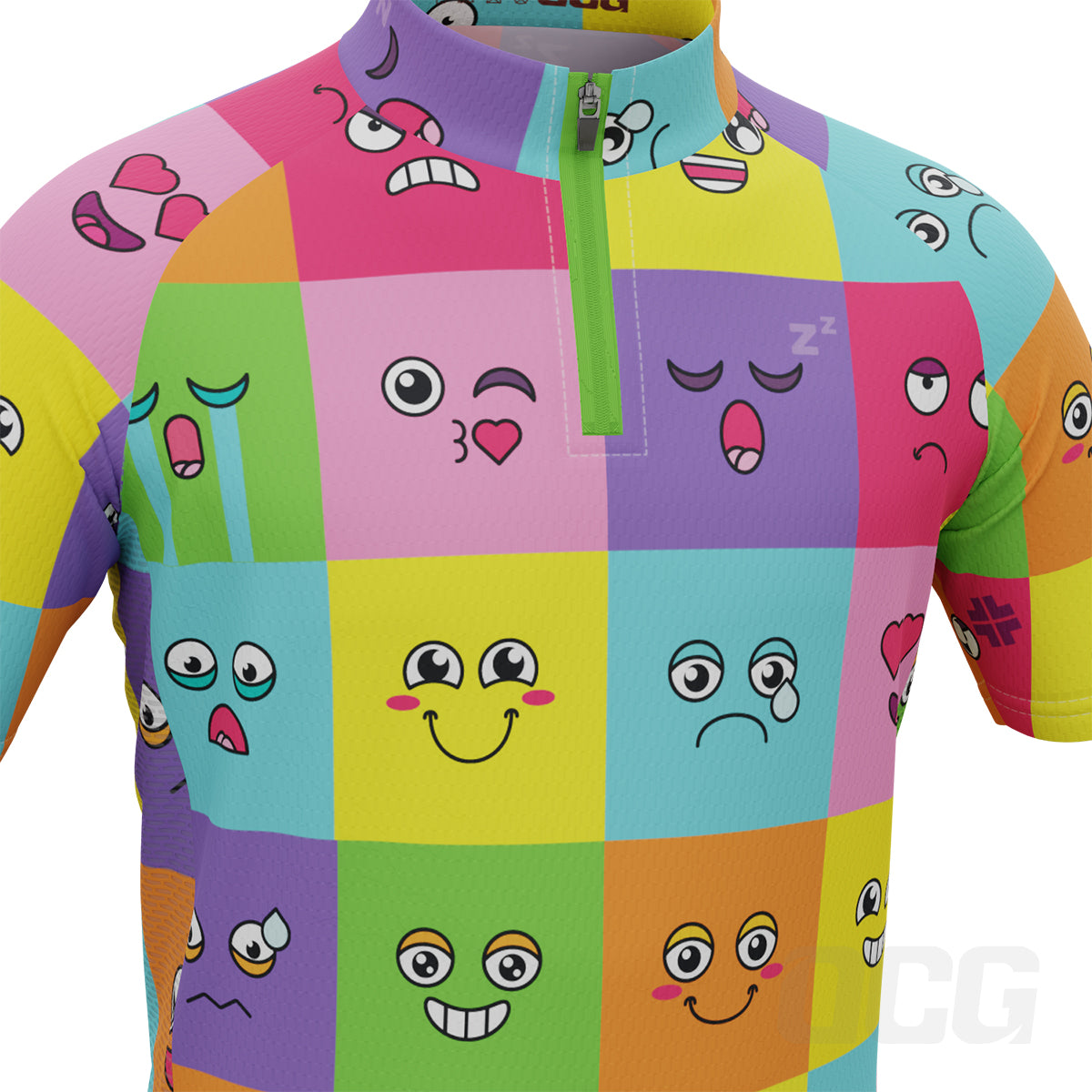 Kid's Emoji Fever Short Sleeve Cycling Jersey