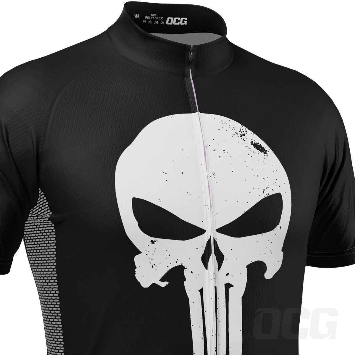 Men's Punisher Skull Short Sleeve Cycling Jersey
