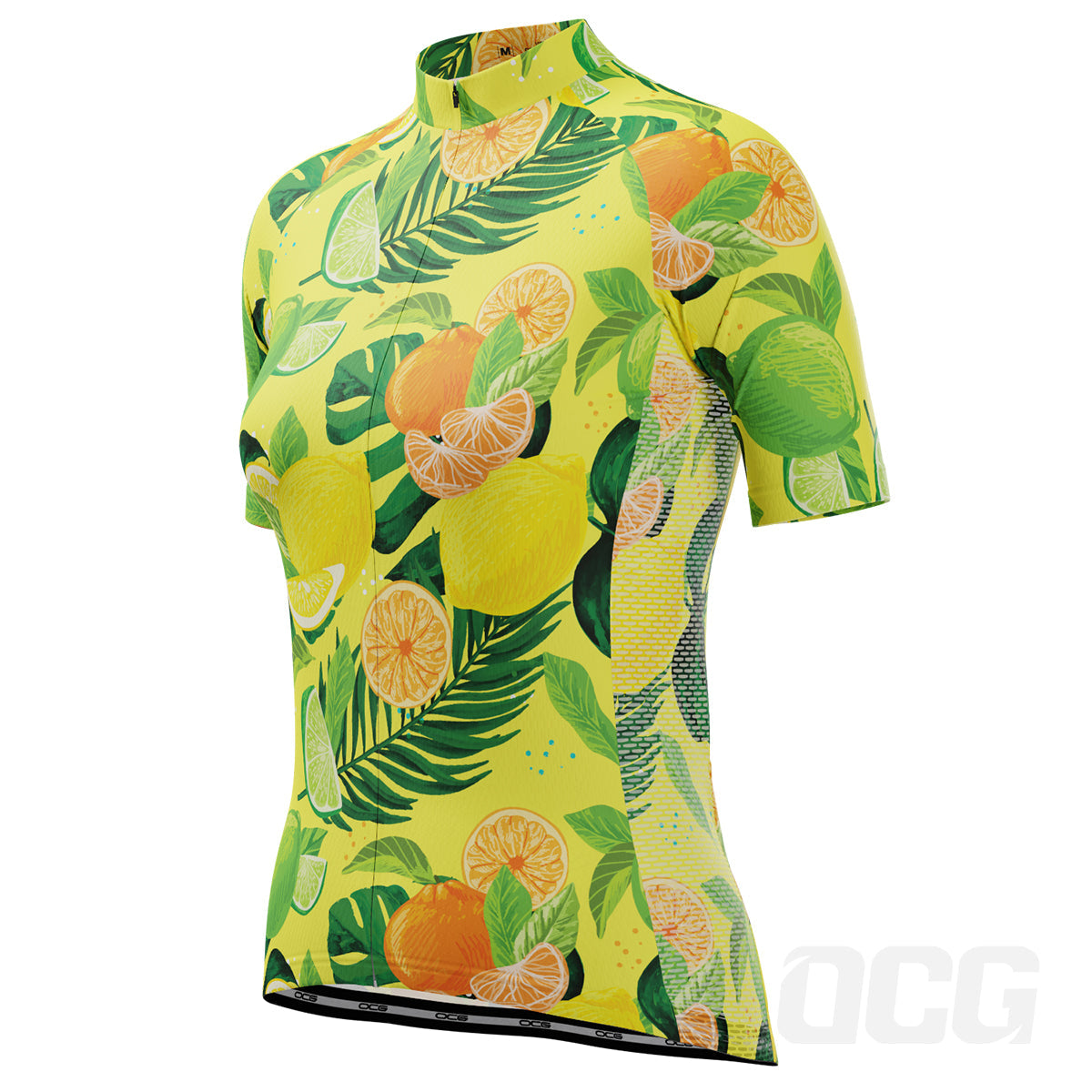 Women's Citrus Explosion Short Sleeve Cycling Jersey