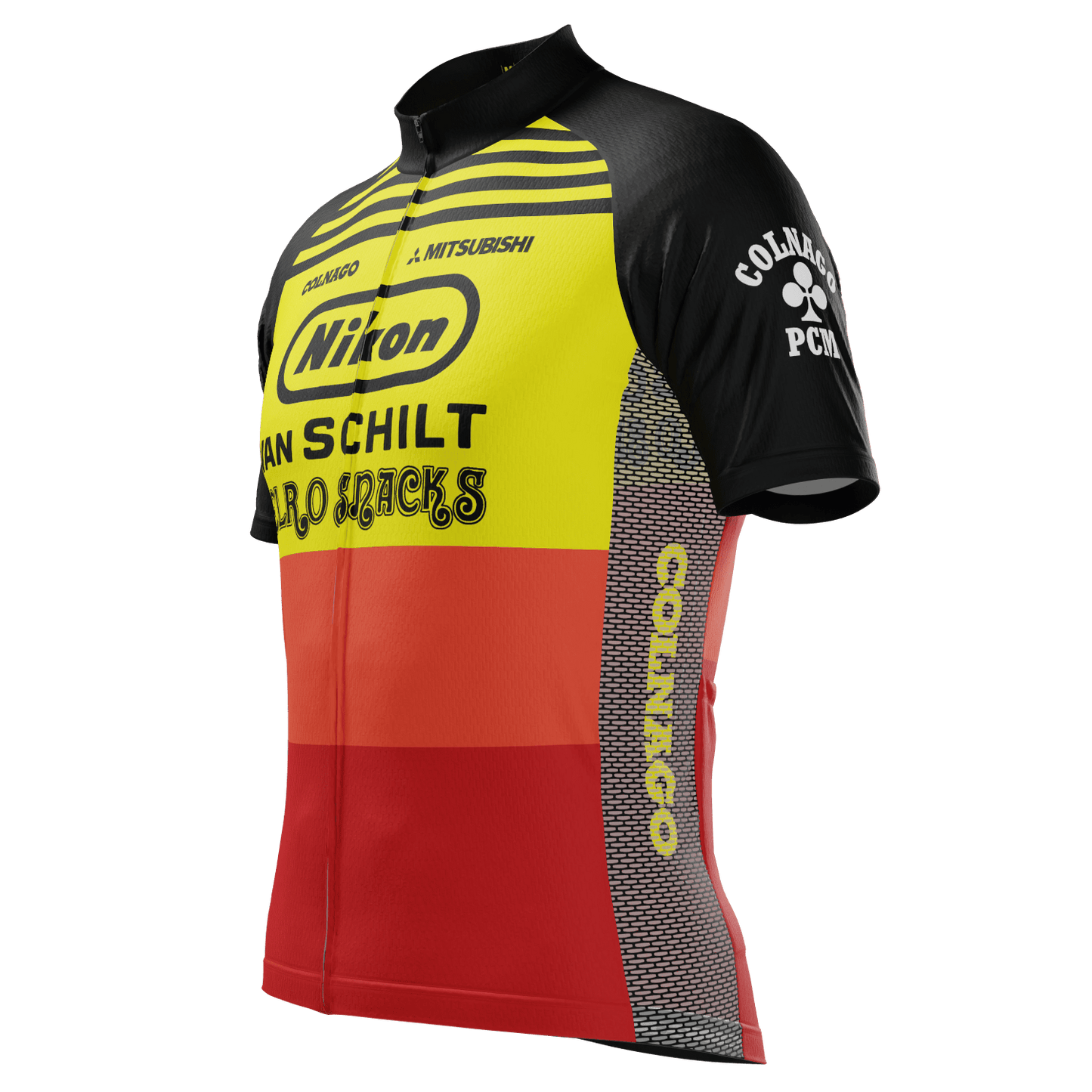 Men's Van Schilt Retro Short Sleeve Cycling Jersey