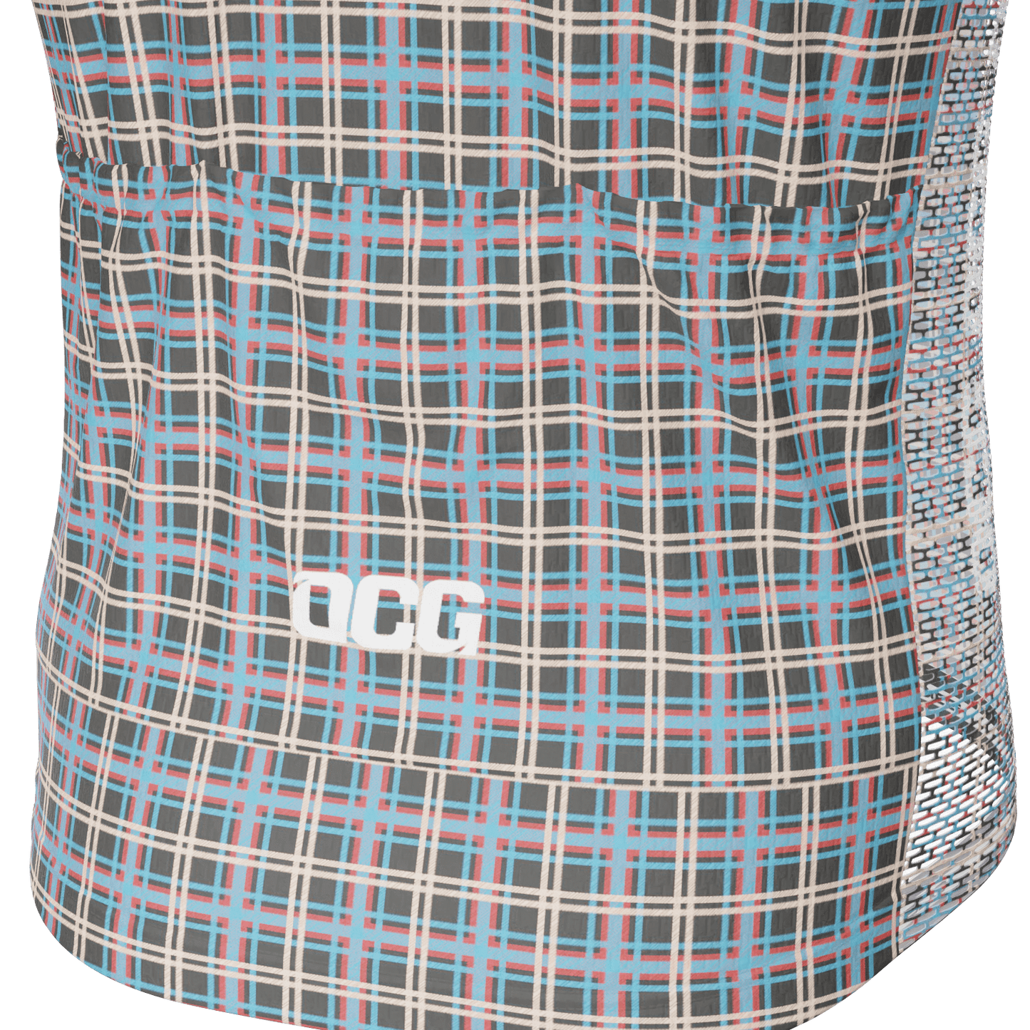 Men's Plaid Checkered Short Sleeve 2 Piece Cycling Kit