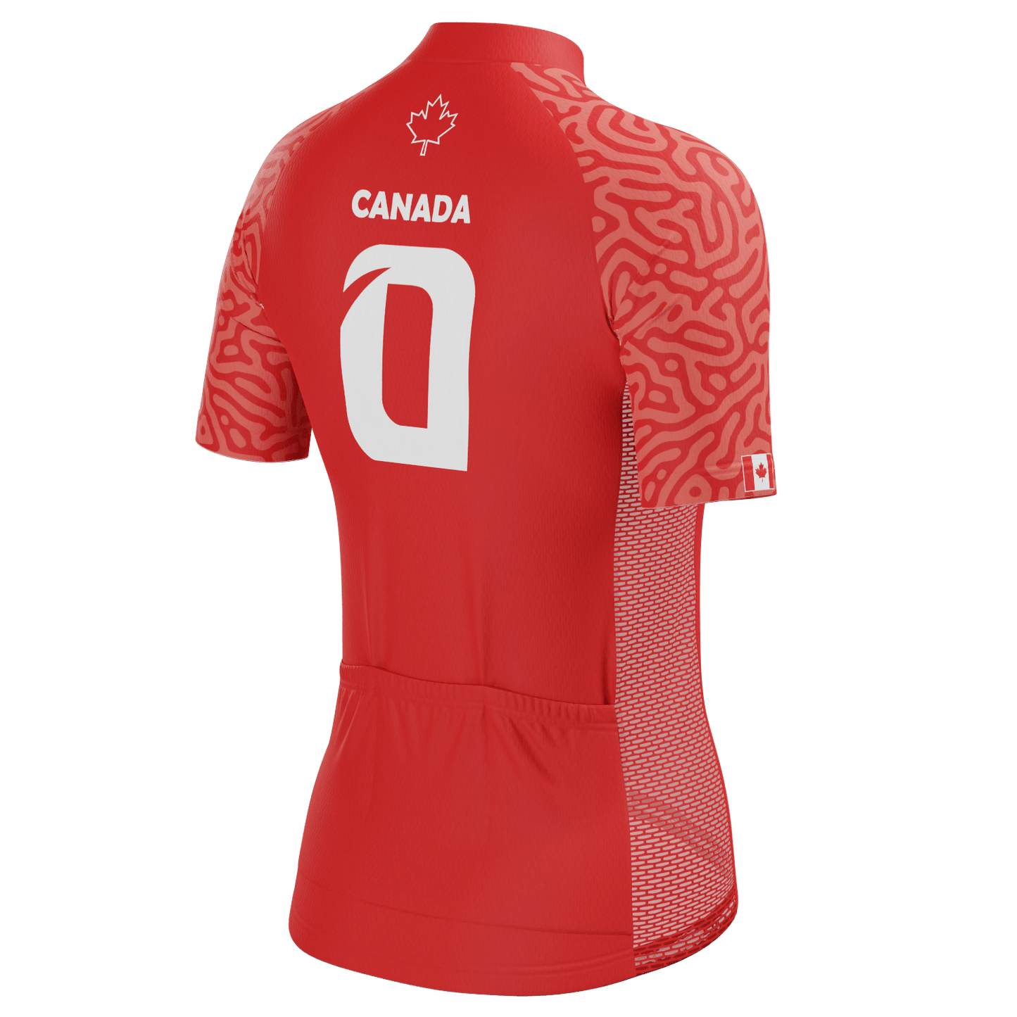 Women's Canada Soccer Short Sleeve Cycling Jersey