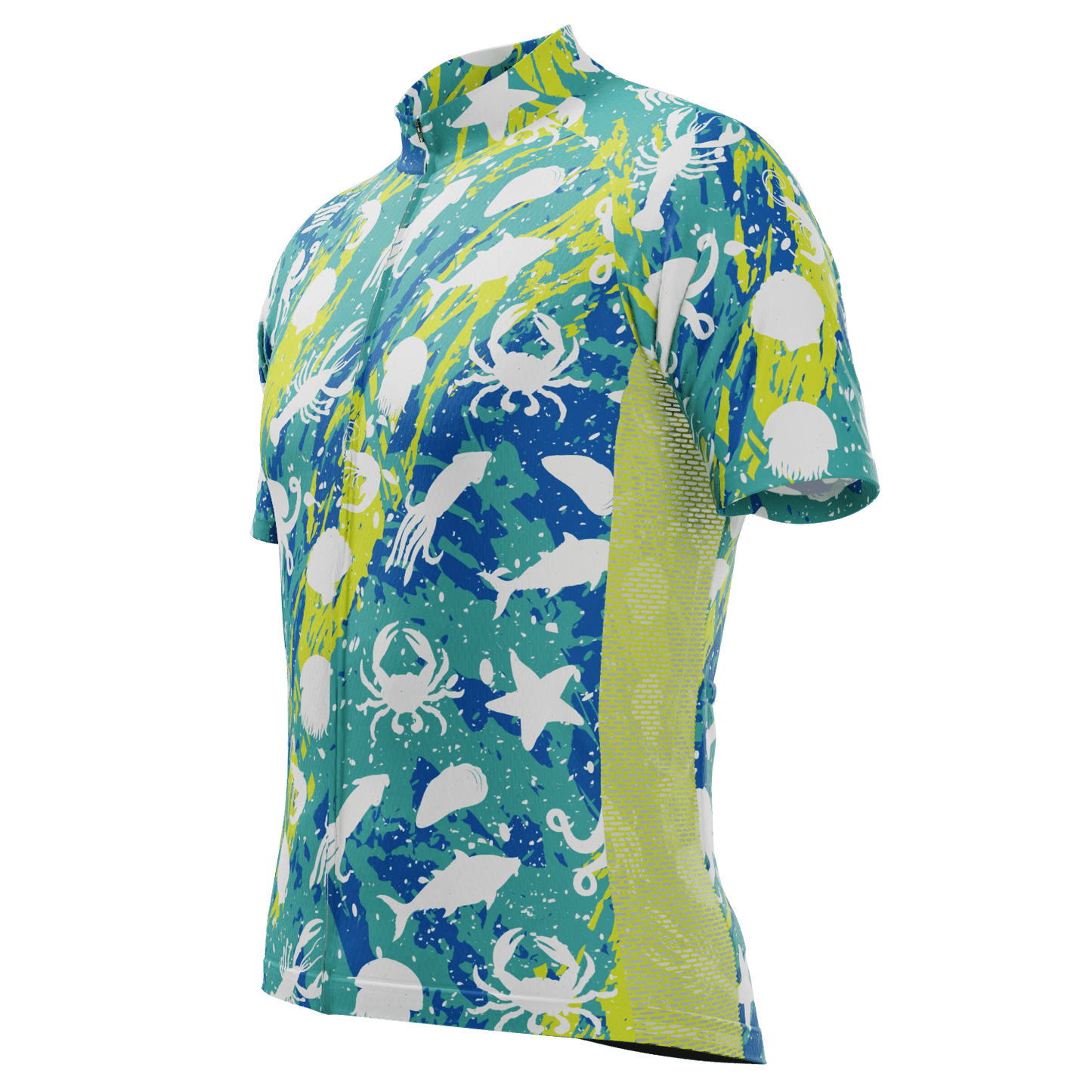 Men's Sea Life Short Sleeve Cycling Jersey