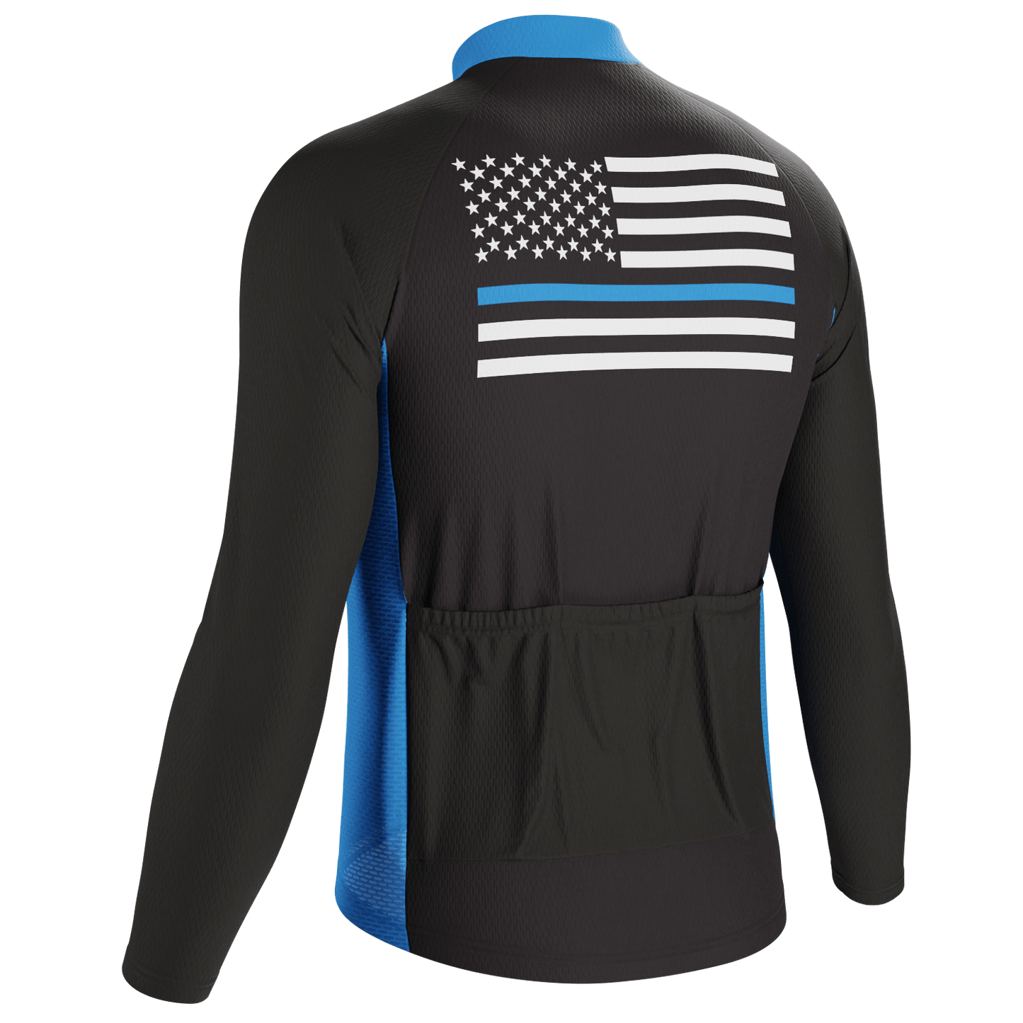 Men's American National Flag Long Sleeve Cycling Jersey