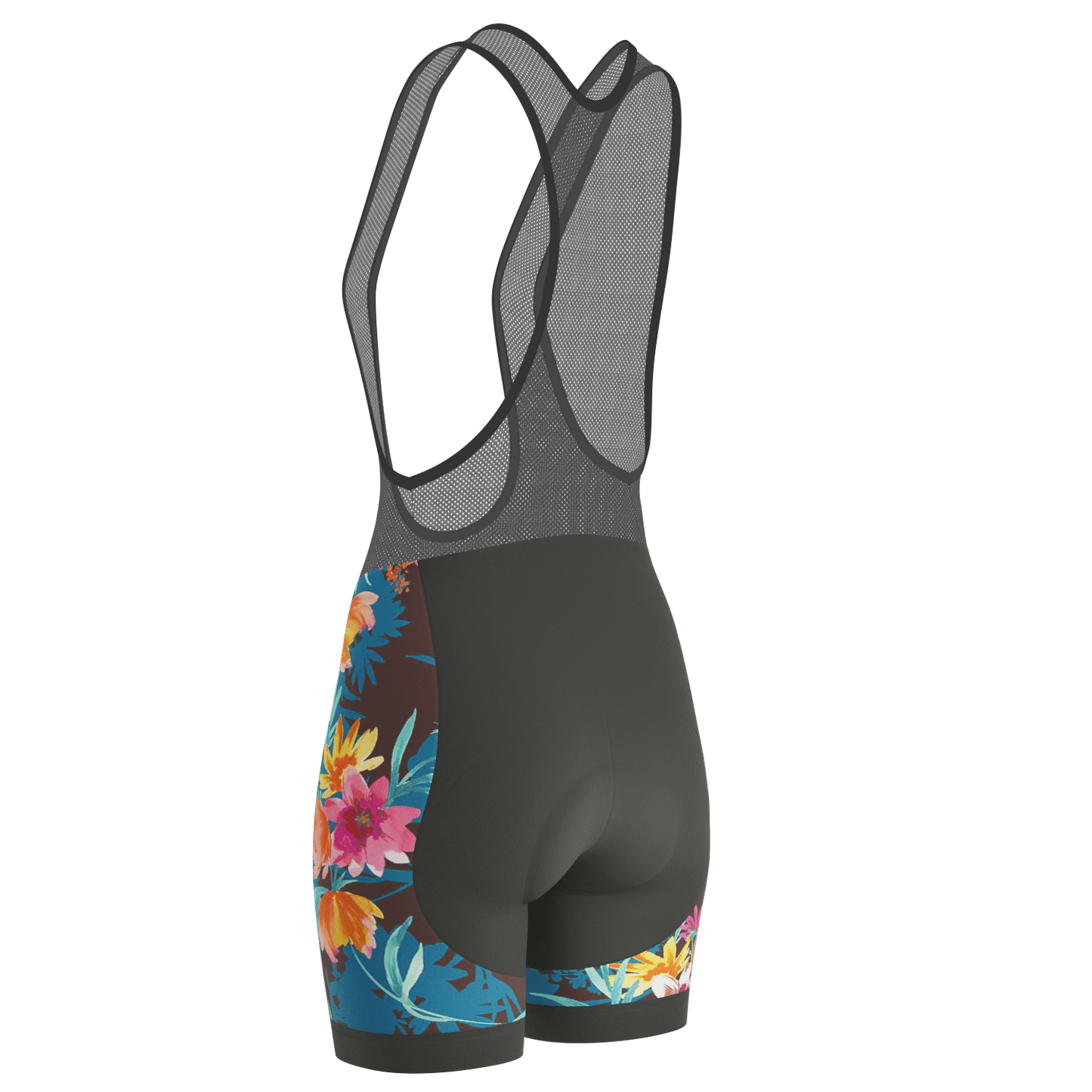 Women's Tropical Bloom Gel Padded Cycling Bib