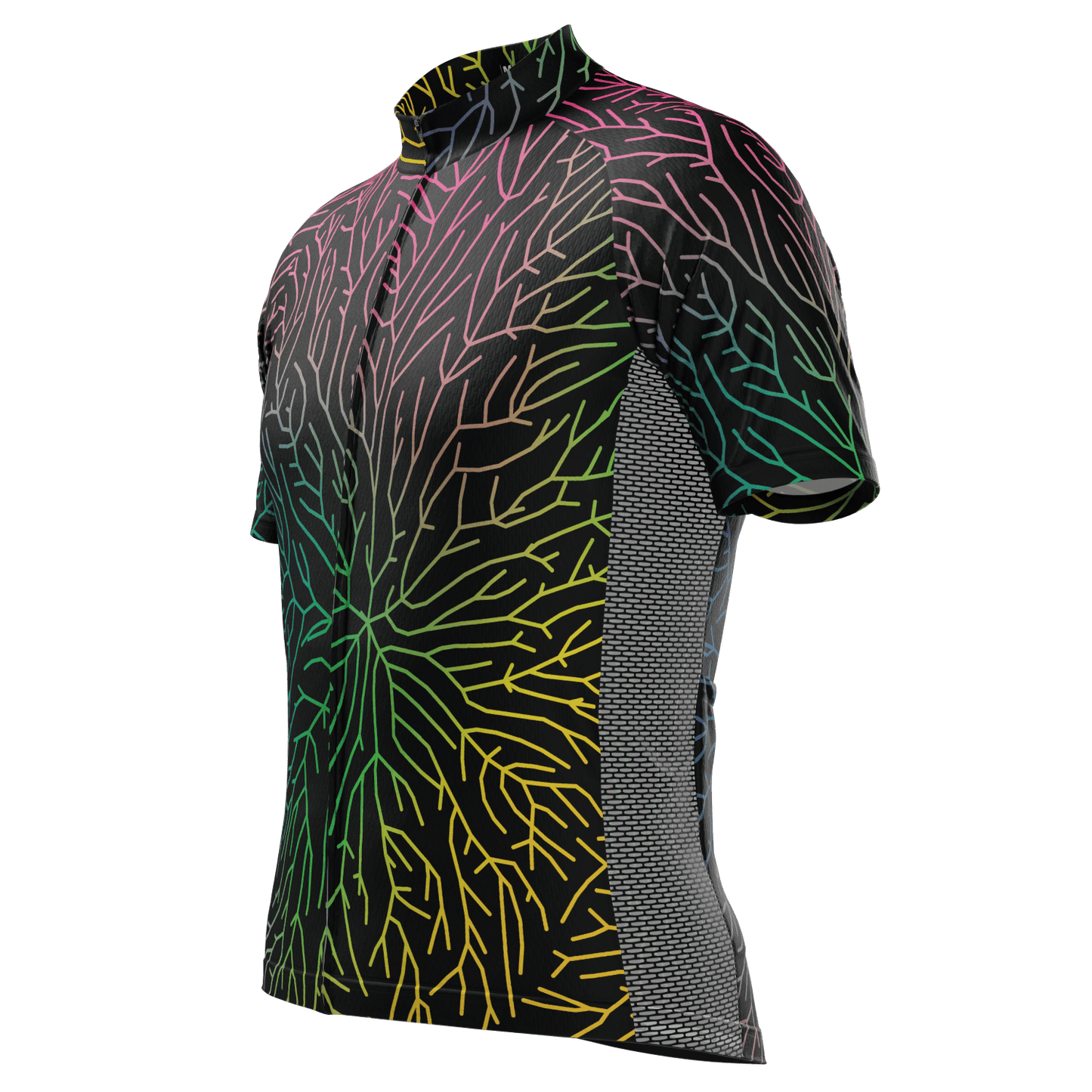 Men's Holographic Branches Short Sleeve Cycling Jersey