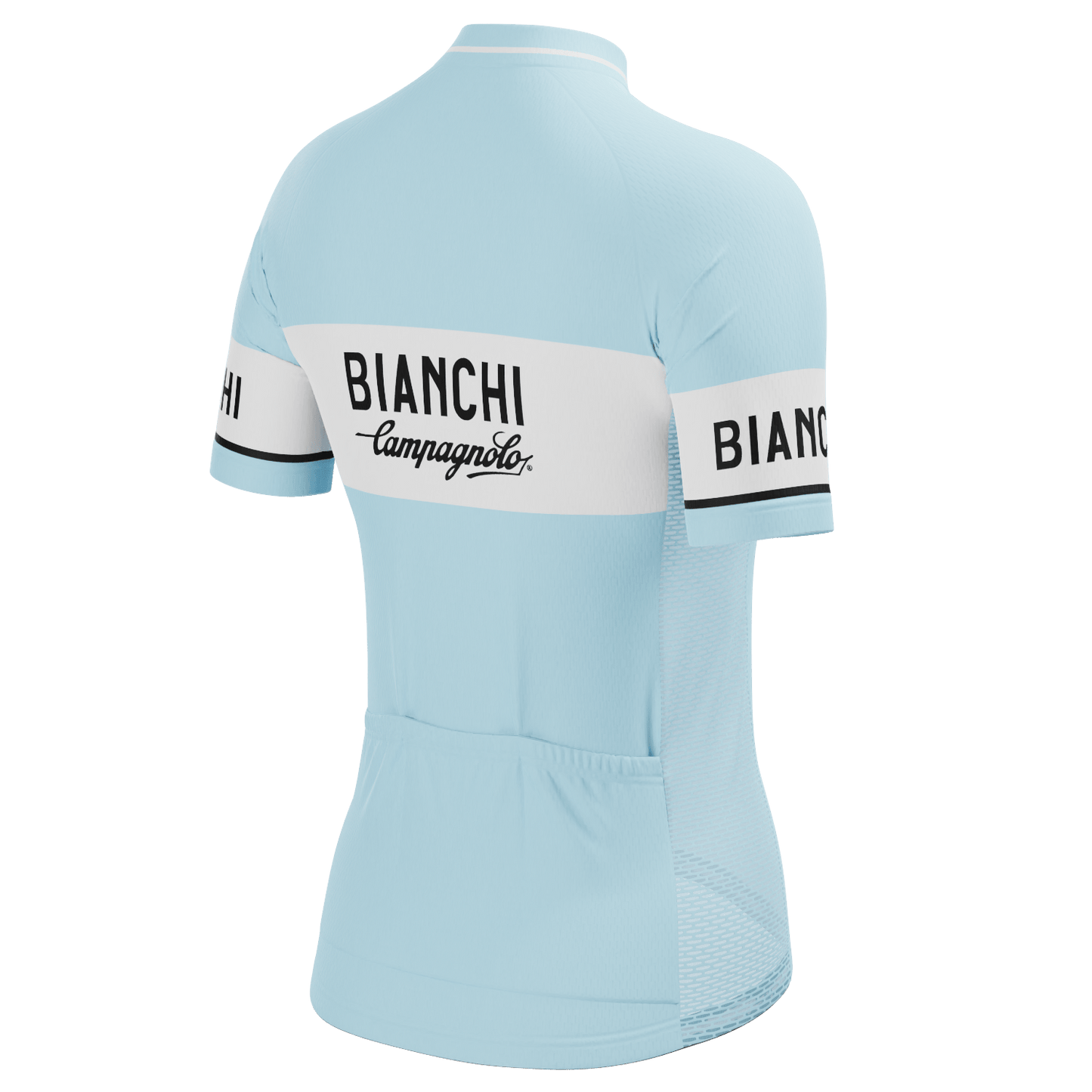 Women's Retro Bianchi Short Sleeve Cycling Jersey