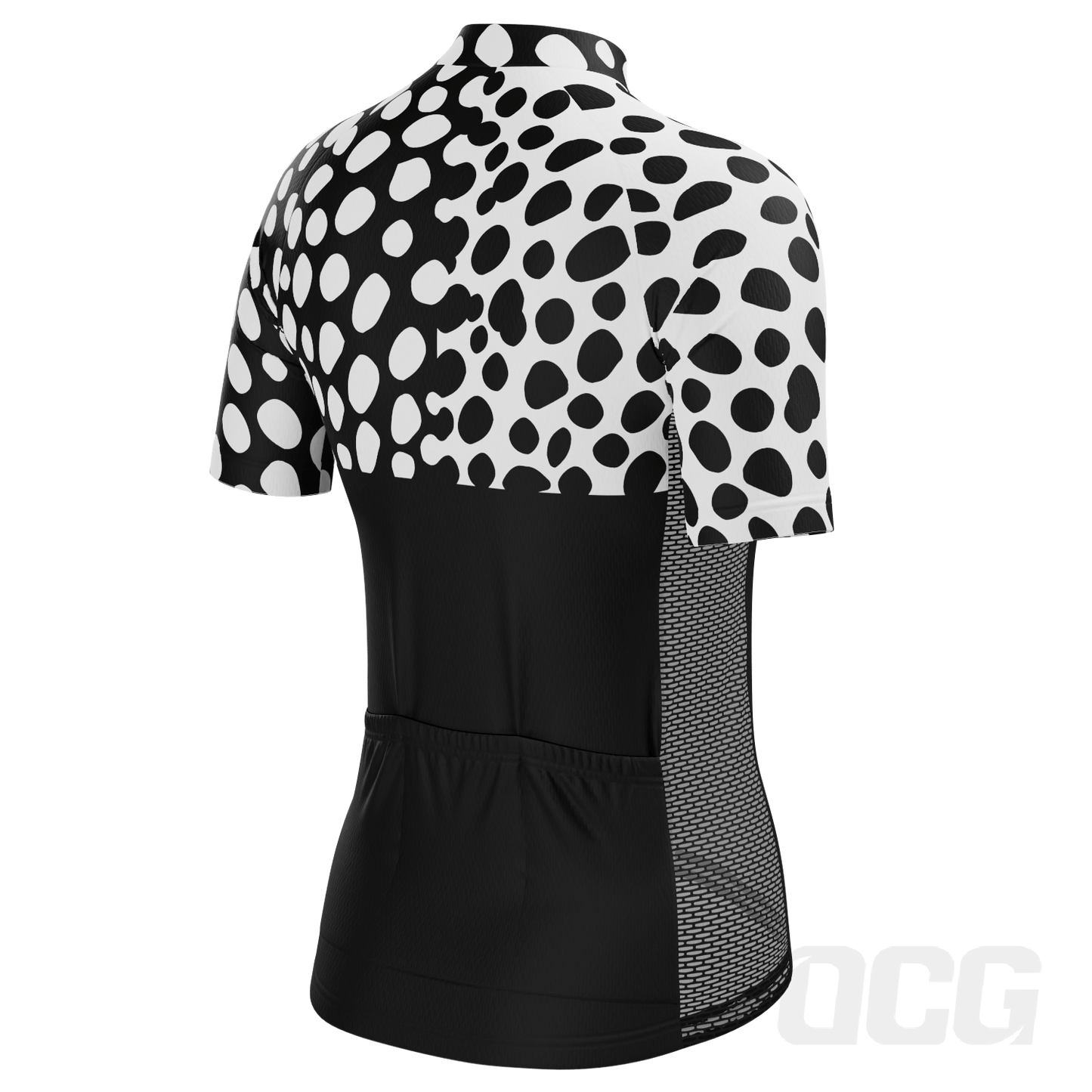 Women's Leopard Spots Short Sleeve Cycling Jersey