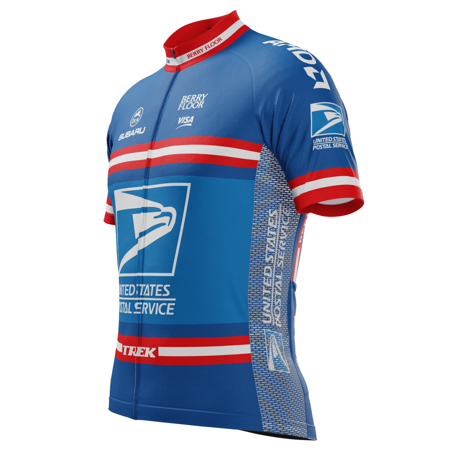 Men's Retro US Postal Short Sleeve Cycling Jersey