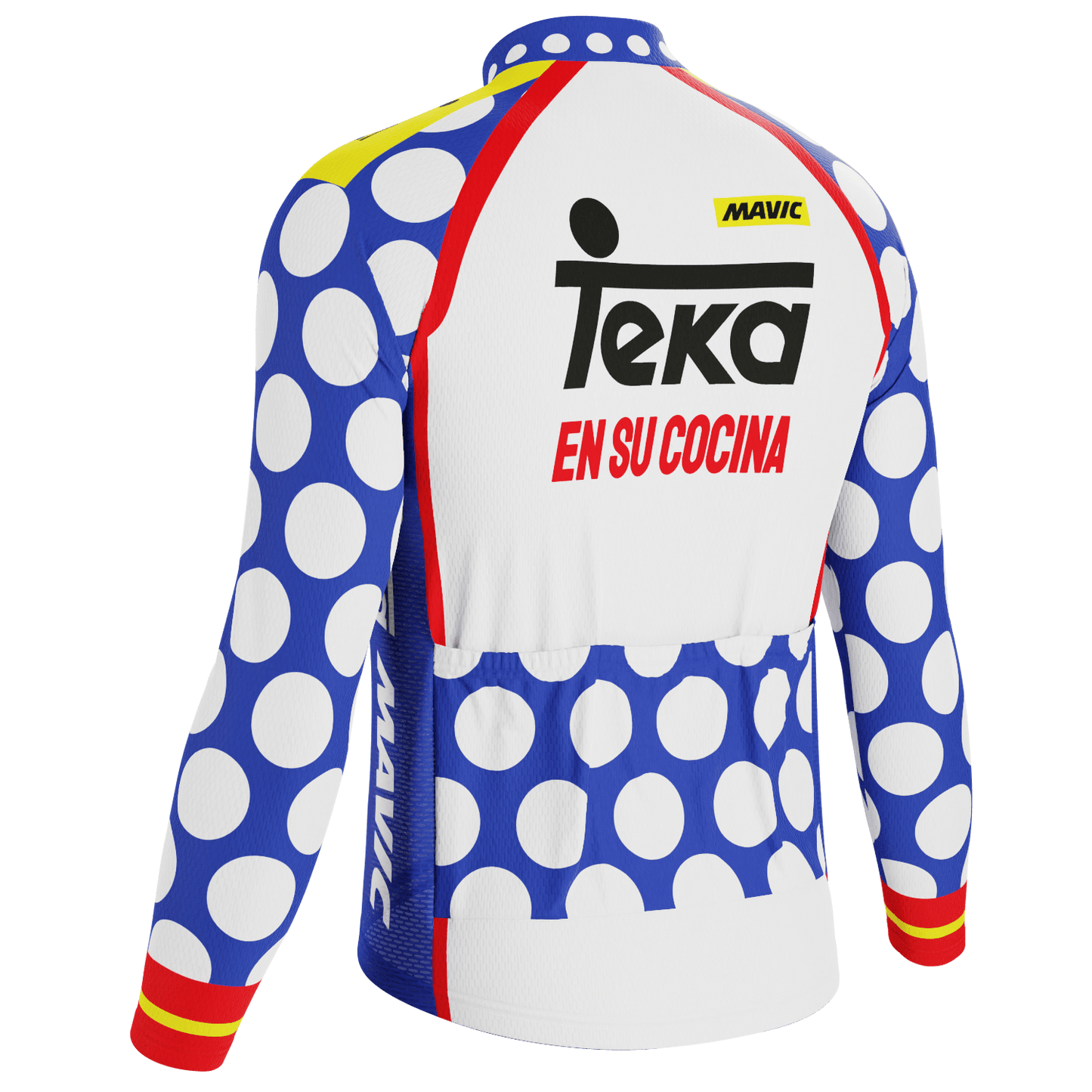 Men's Retro Team Teka Long Sleeve Cycling Jersey
