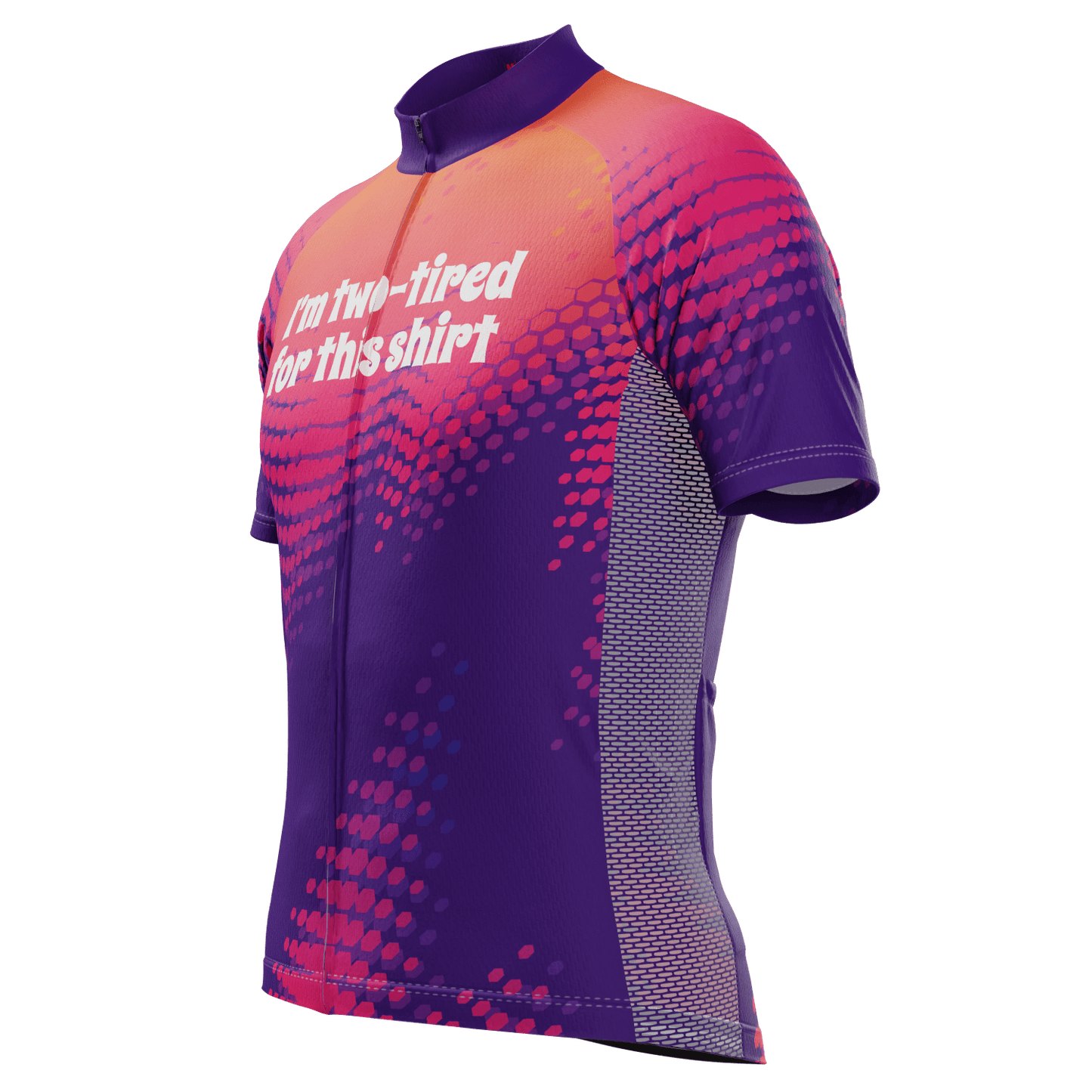 Men's I'm Two-tired For This Shirt! Short Sleeve Cycling Jersey