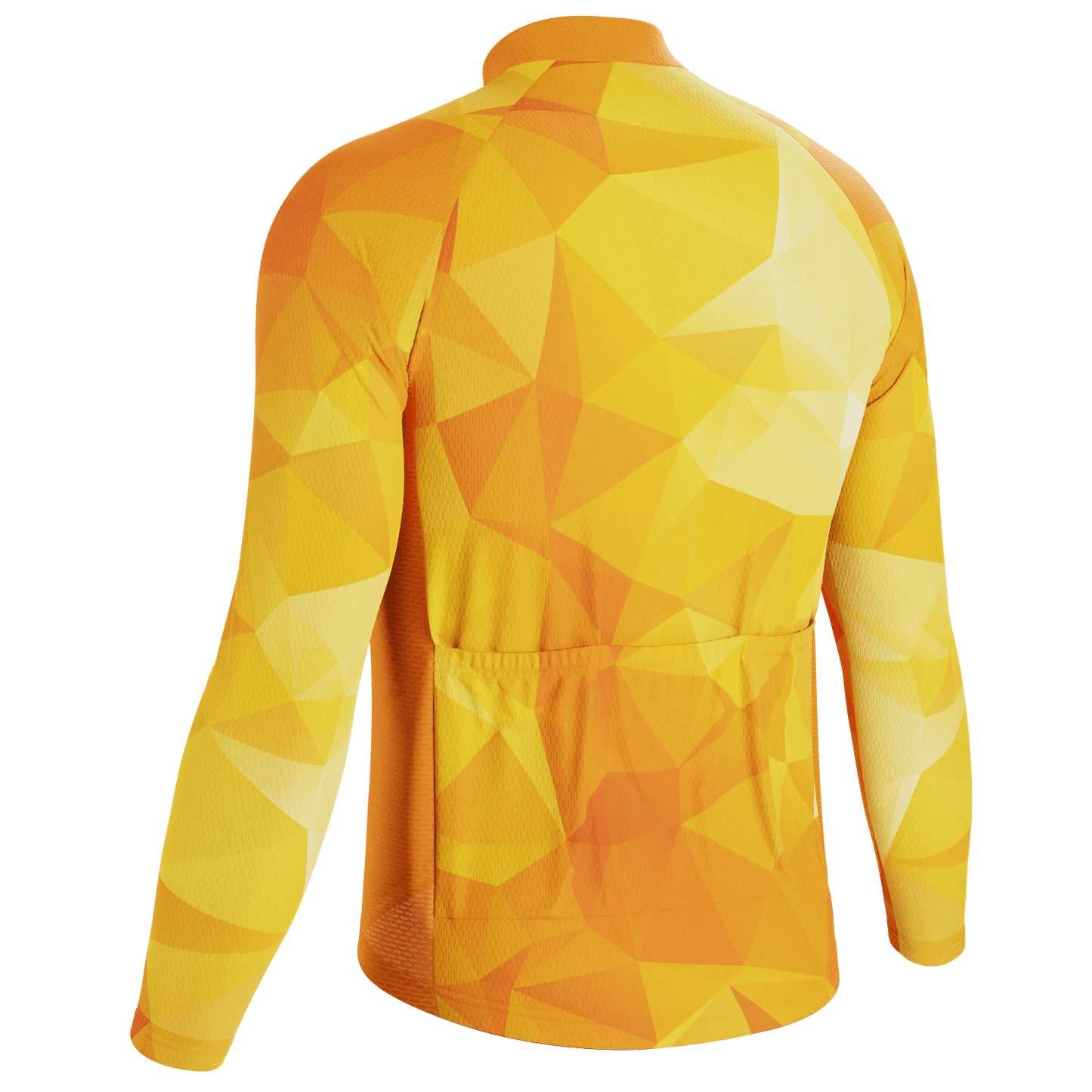Men's High Viz Polygon Long Sleeve Cycling Jersey