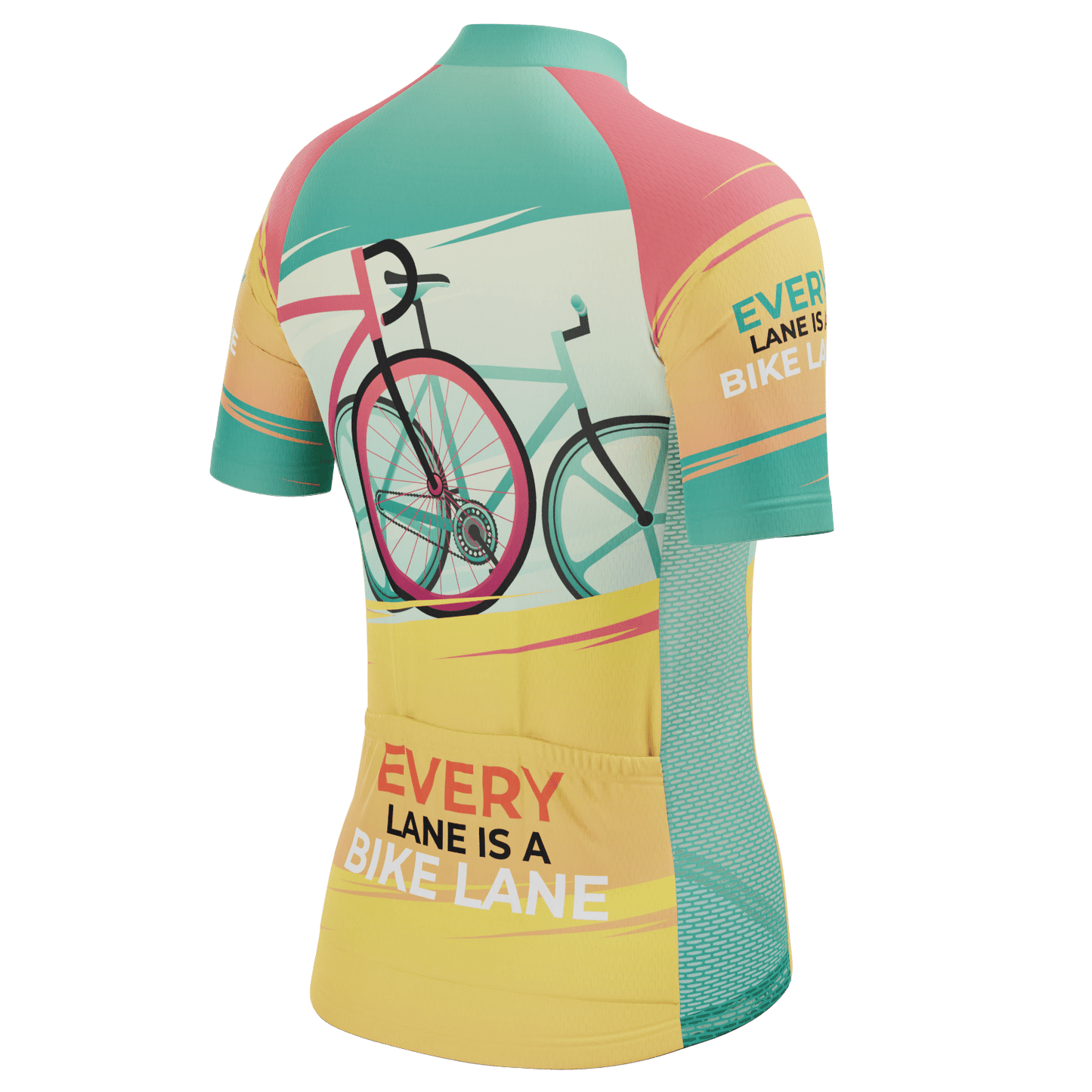 Women's Every Lane Is A Bike Lane Short Sleeve Cycling Jersey
