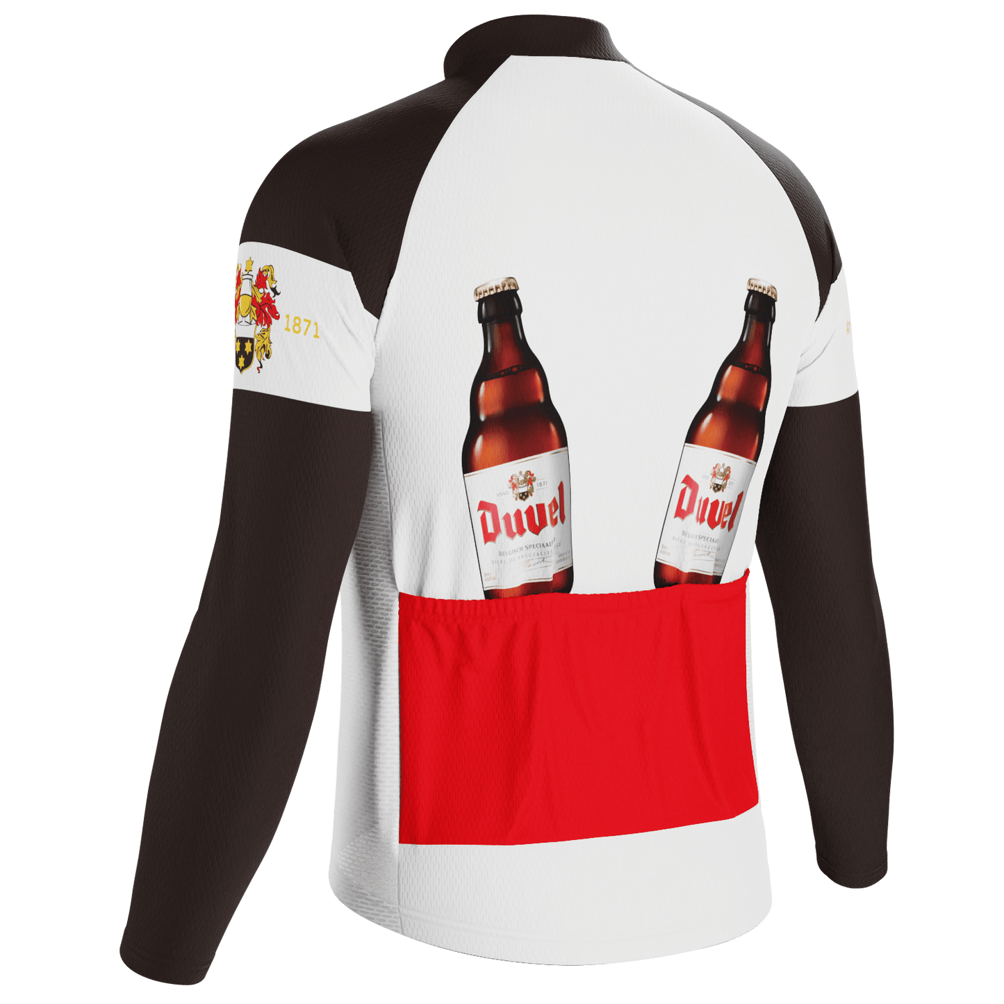 Men's Duvel Black Retro Long Sleeve Cycling Jersey