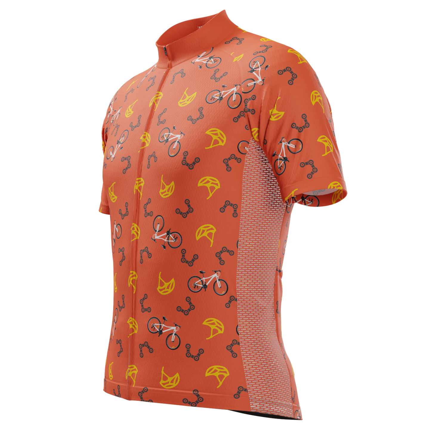 Men's Custom Bike & Helmets Design Personalized Short Sleeve Cycling Jersey