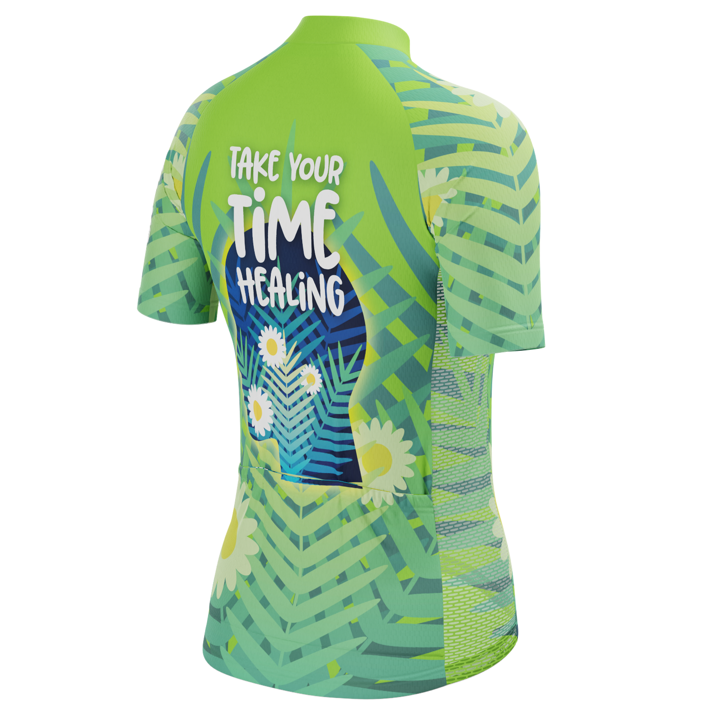 Women's Mental Health-Take Your Time Healing Short Sleeve Cycling Jersey