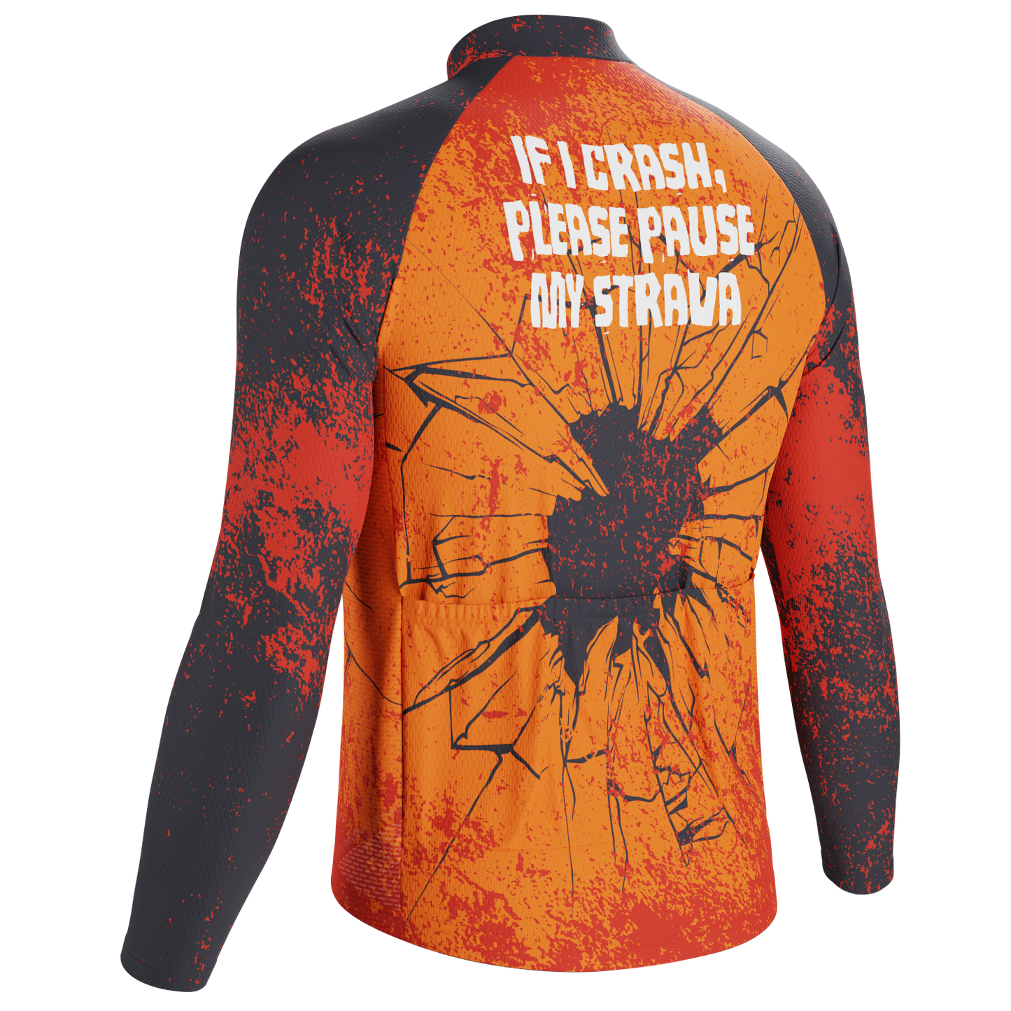 Men's Pause My Strava Long Sleeve Cycling Jersey