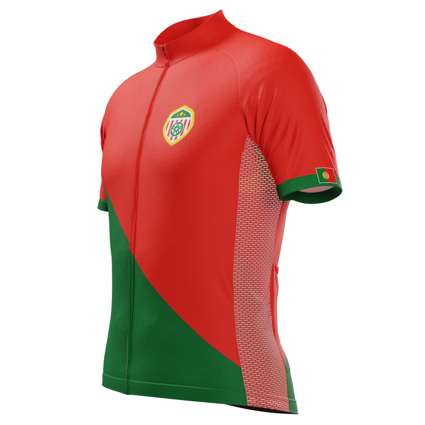 Men's Portugal Soccer Short Sleeve Cycling Jersey