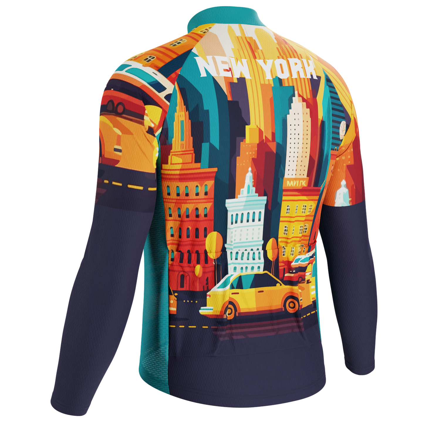 Men's Around The World - New York Long Sleeve Cycling Jersey