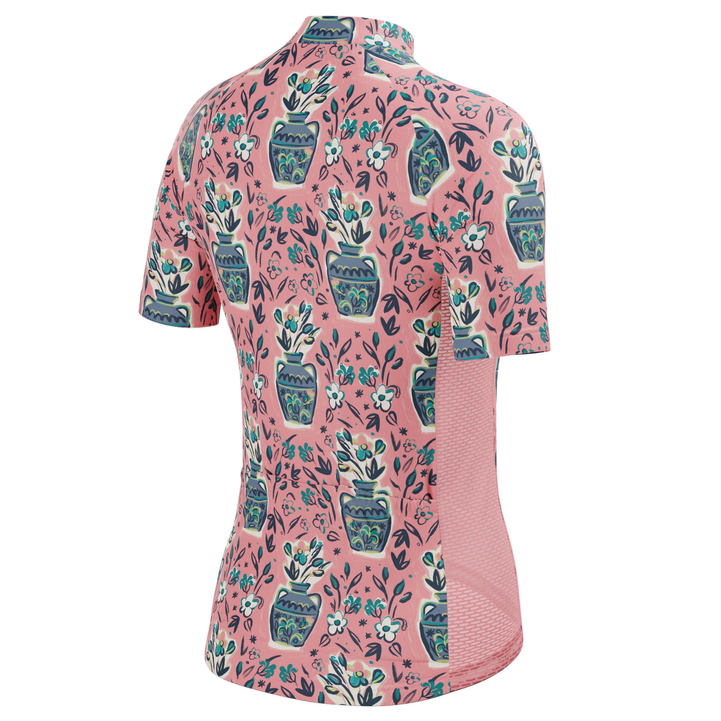 Women's Vases & Flowers Short Sleeve Cycling Jersey