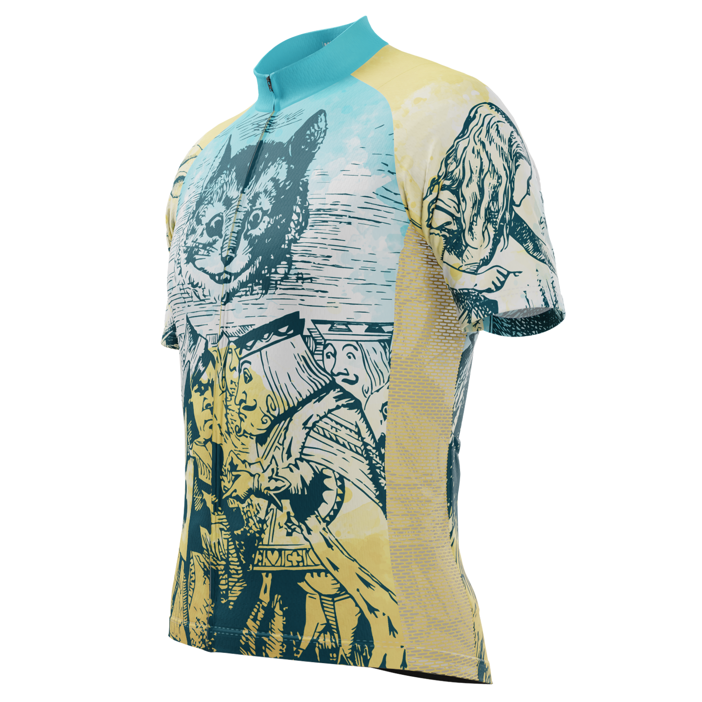 Men's Alice In Wonderland Short Sleeve Cycling Jersey