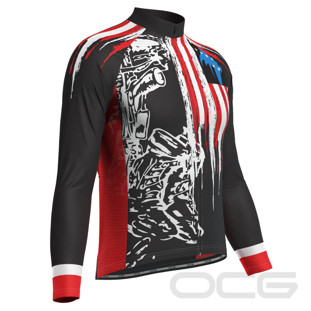 Men's Honor the Fallen Long Sleeve Cycling Jersey