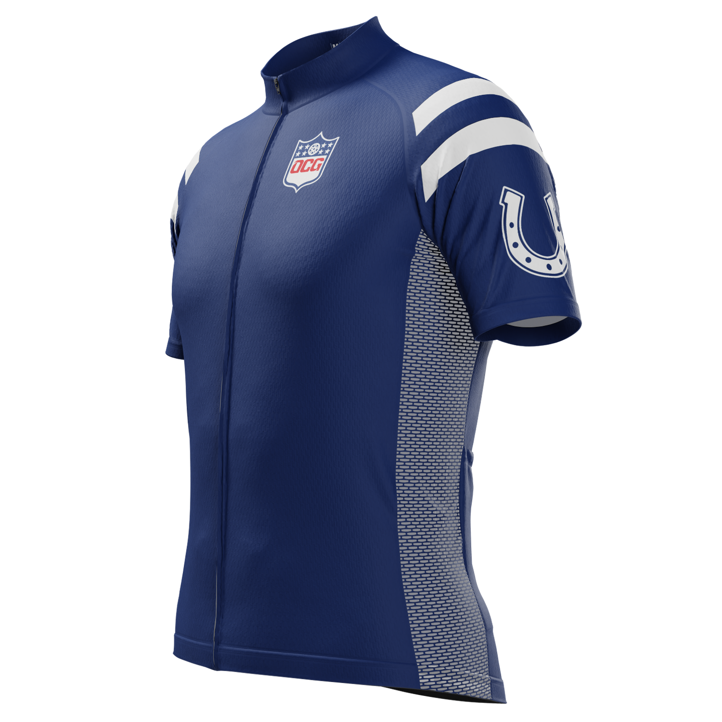 Men's Indianapolis Football Short Sleeve Cycling Jersey