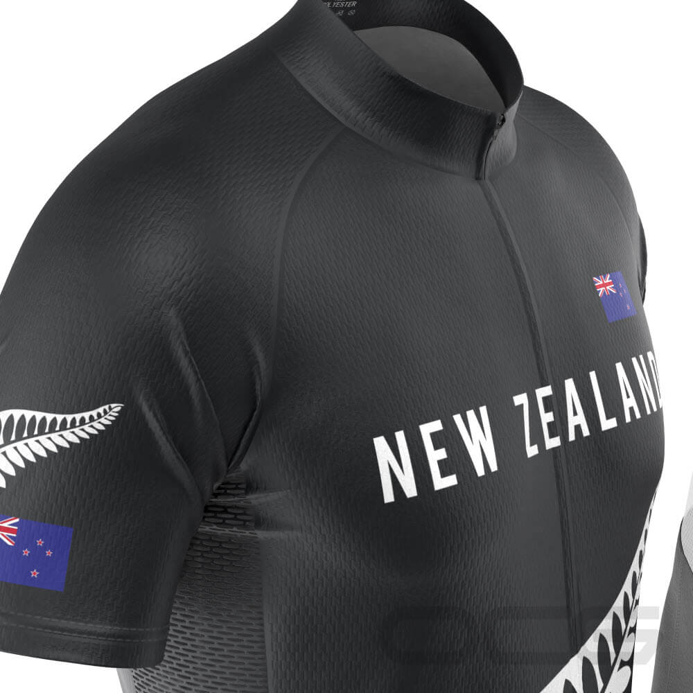 Men's New Zealand Silver Fern National Flag 2 Piece Cycling Kit