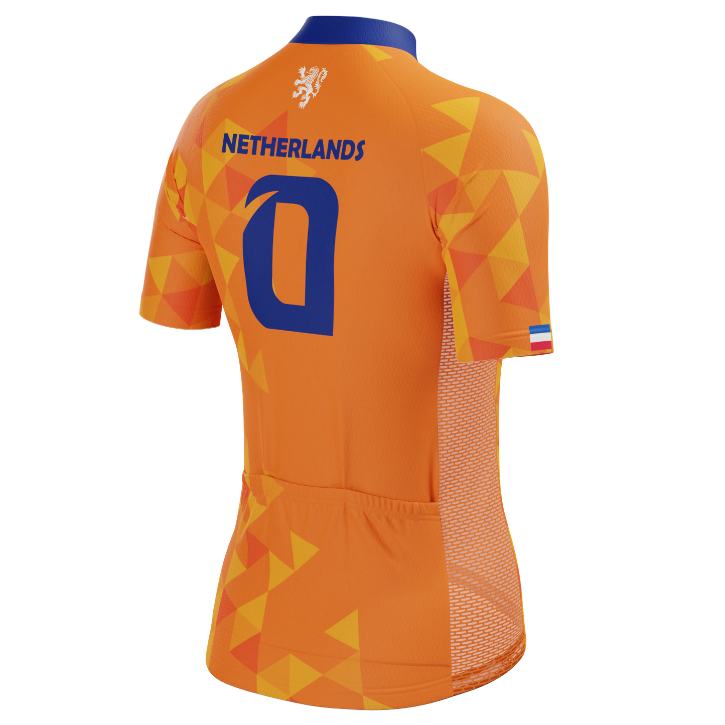 Women's Netherlands Soccer Short Sleeve Cycling Jersey