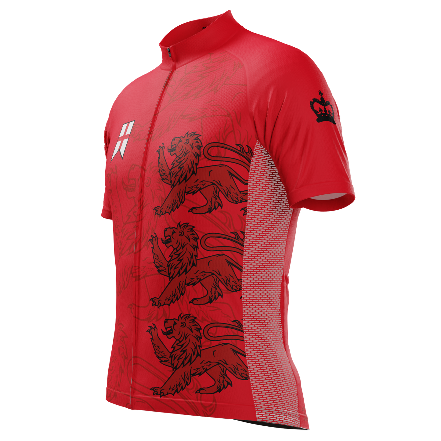 Men's England Three Lions Short Sleeve Cycling Jersey