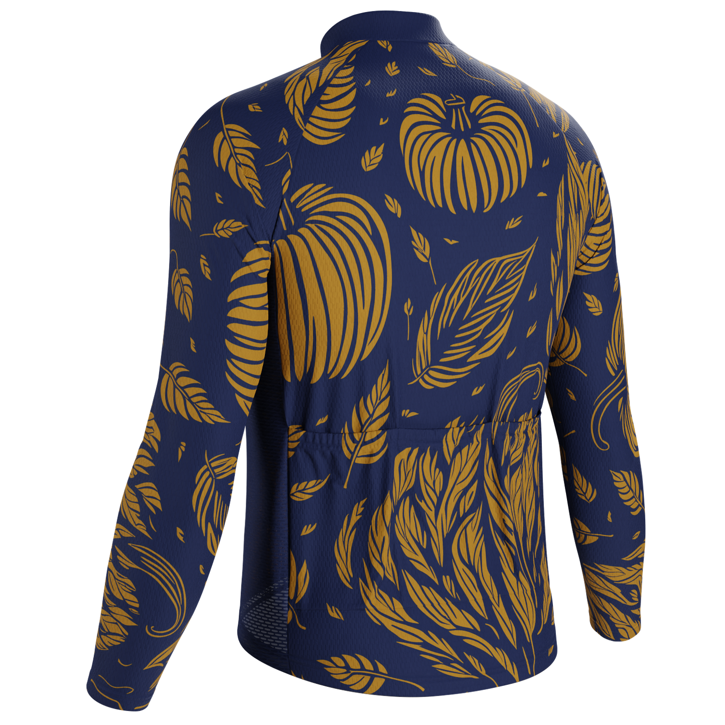 Men's Fall Pumpkins Long Sleeve Cycling Jersey